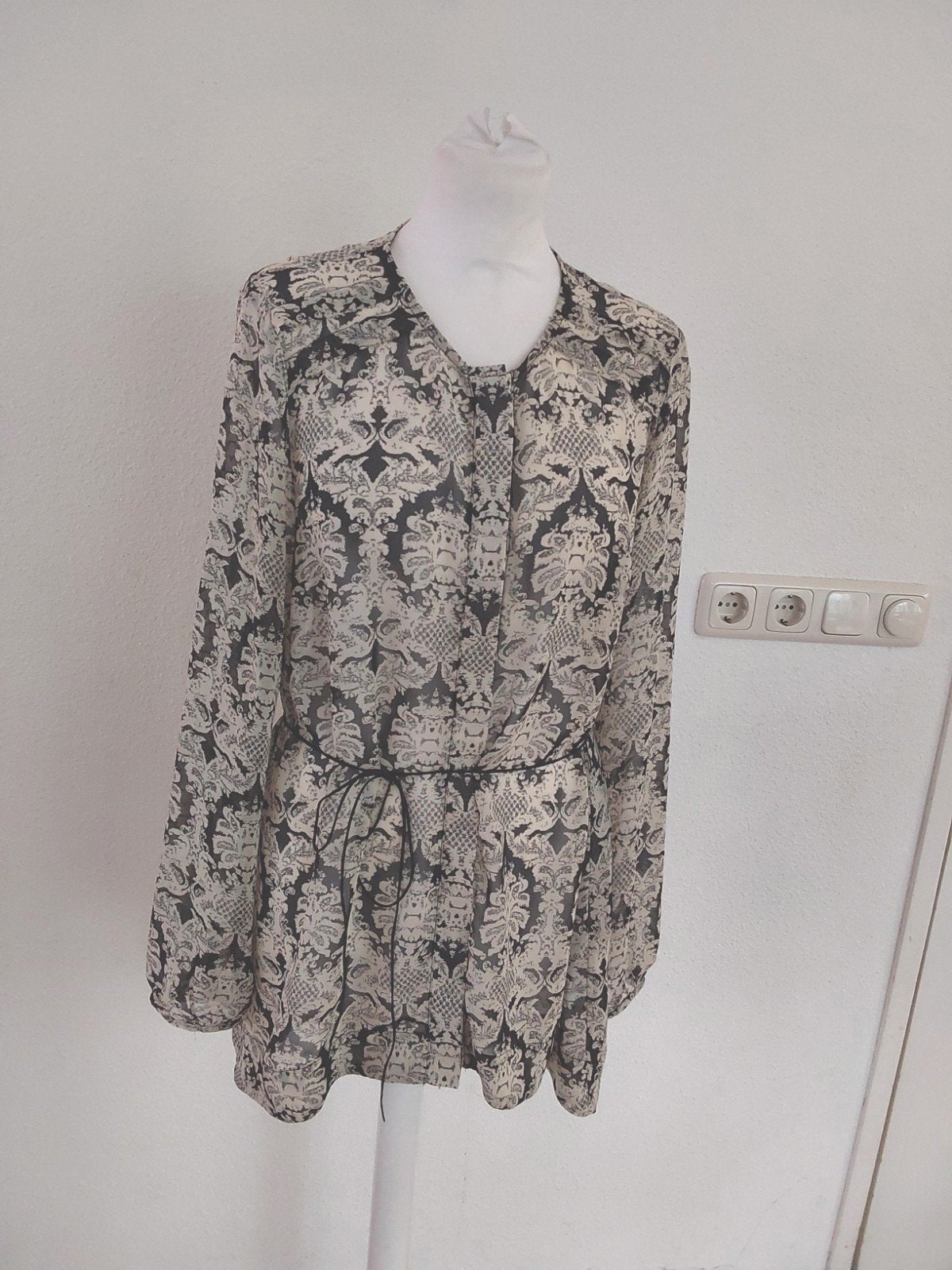 Prachtige blouse van Poools maat L met leuke print, Poools, Verzenden, Zo goed als nieuw