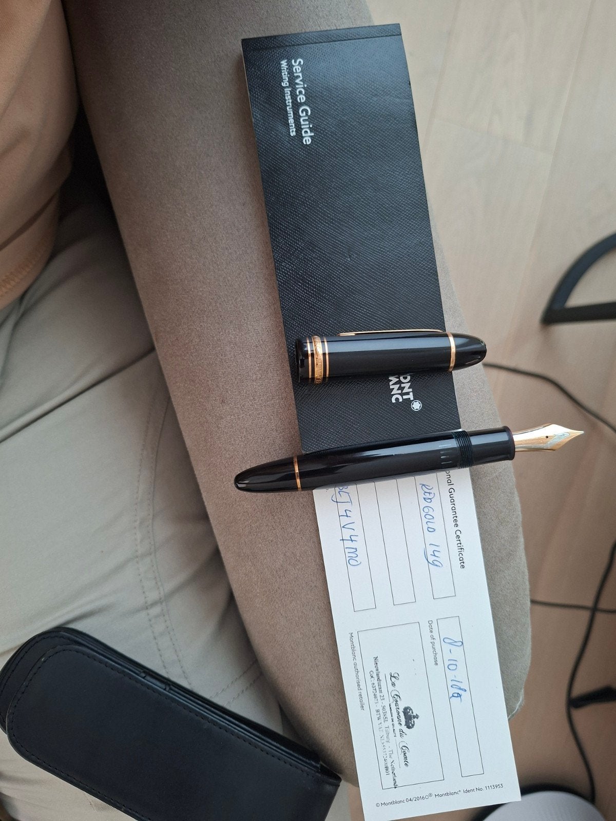 De Montblanc Meisterstück 149 Gold plated vulpen.nib M, Verzamelen, Ophalen, Zo goed als nieuw, Vulpen, Mont Blanc