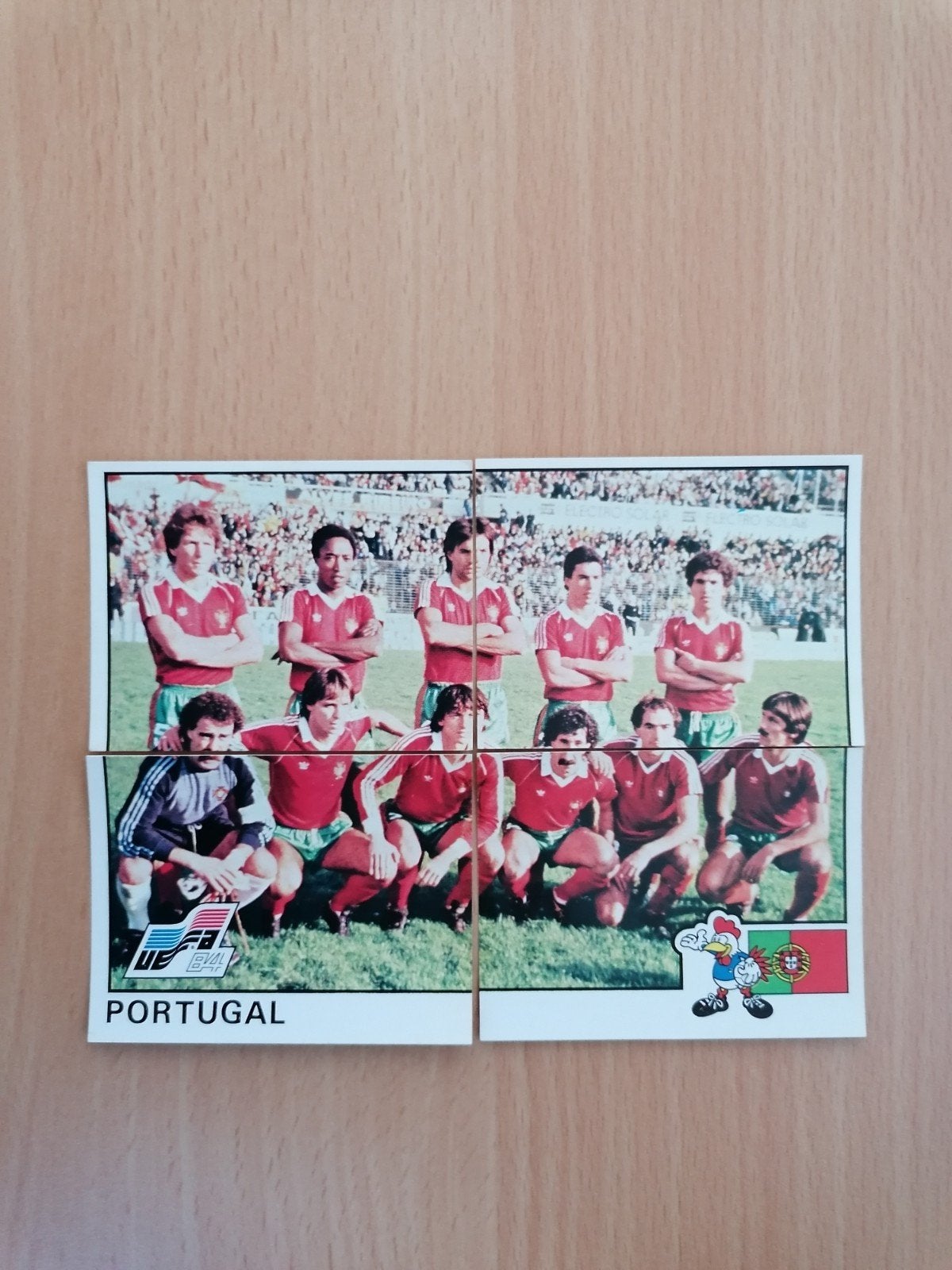 Panini Euro 84 Portugal elftal compleet., Ophalen of Verzenden, Zo goed als nieuw, Buitenlandse clubs, Poster, Plaatje of Sticker