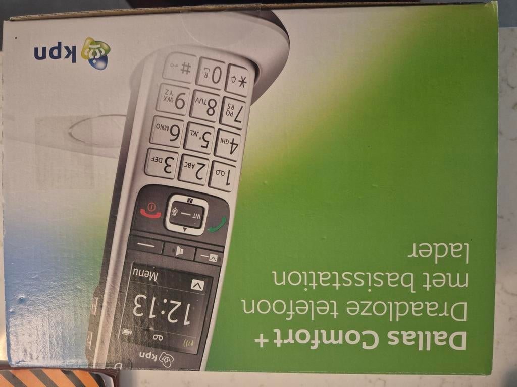 KPN Dallas Comfort+ Draadloze Telefoon met Basisstation, Ophalen of Verzenden, Gebruikt, 1 handset