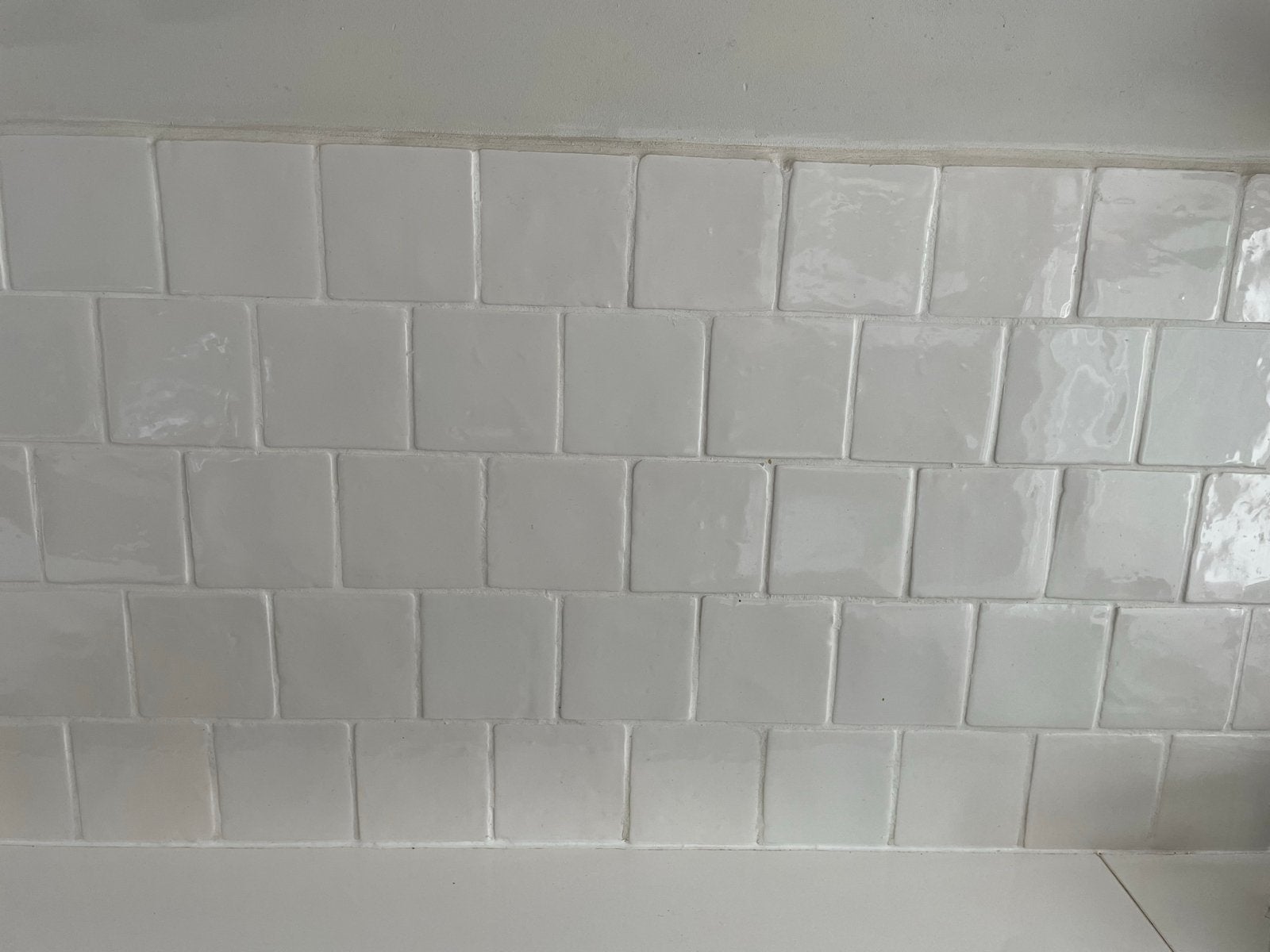 Witte wandtegels, glanzend, 10x10 cm, Ophalen, Gebruikt, Minder dan 20 cm, Minder dan 5 m²