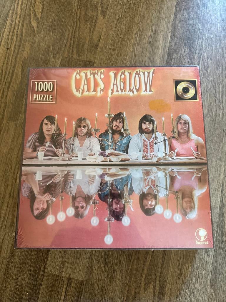 Vintage Cats Aglow Legpuzzel 1000 Stukjes - Geseald, Ophalen of Verzenden, 500 t/m 1500 stukjes, Nieuw, Legpuzzel