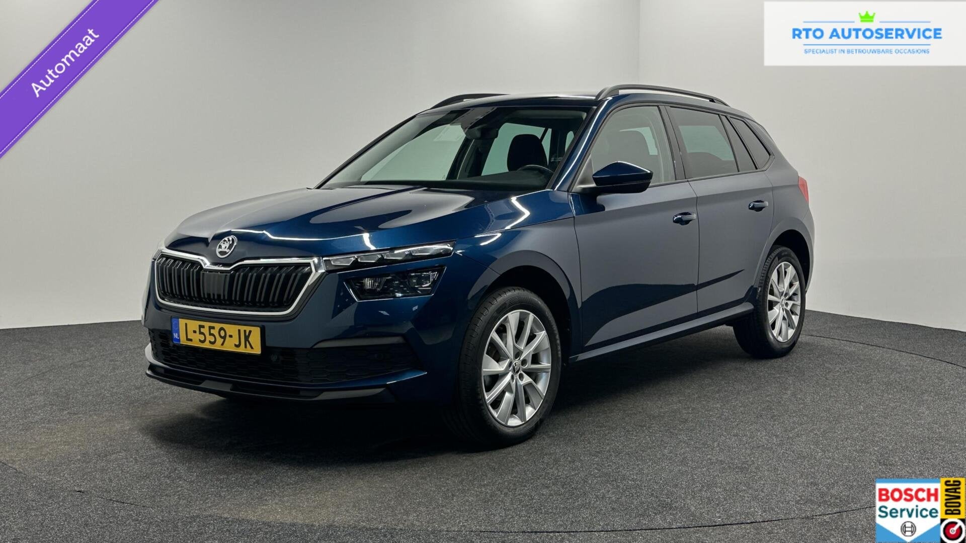 Skoda Kamiq 1.5 TSI ACT Business Edition|Carplay|Trekhaak|Ca, Stof, Euro 6, 4 cilinders, Blauw