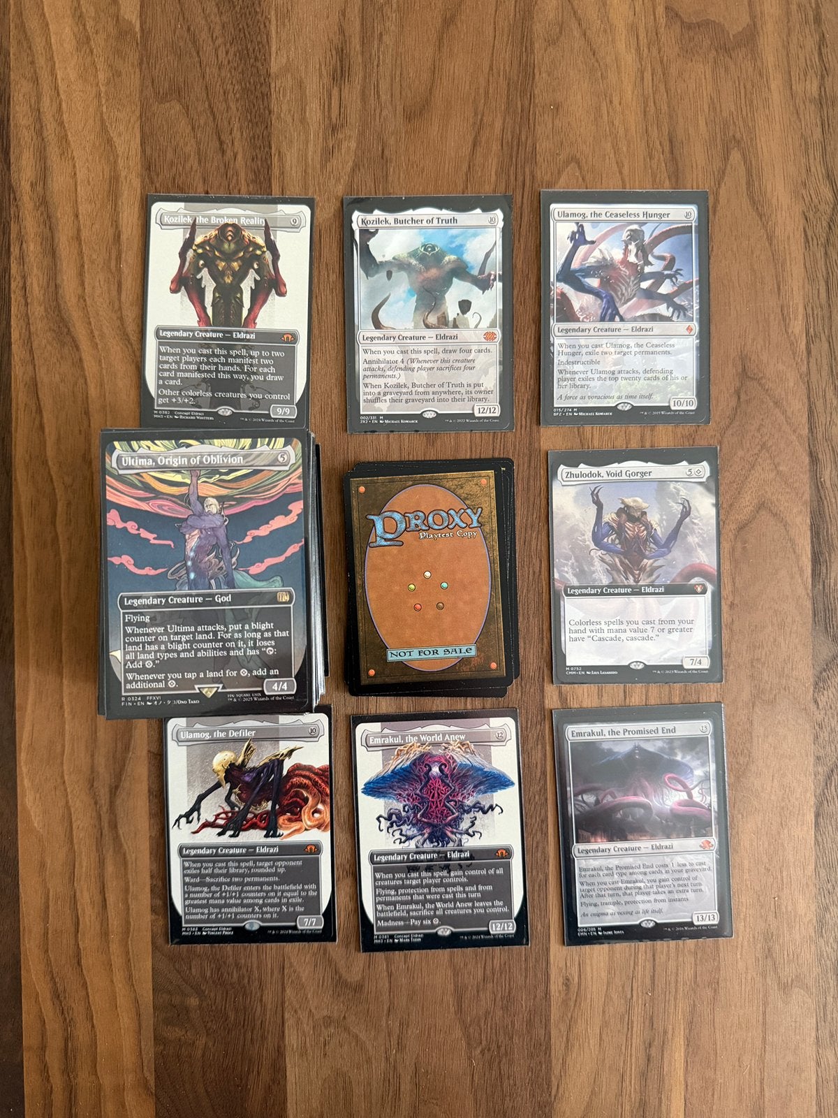 Eldrazi Commander deck - PROXIES, Ophalen of Verzenden, Zo goed als nieuw