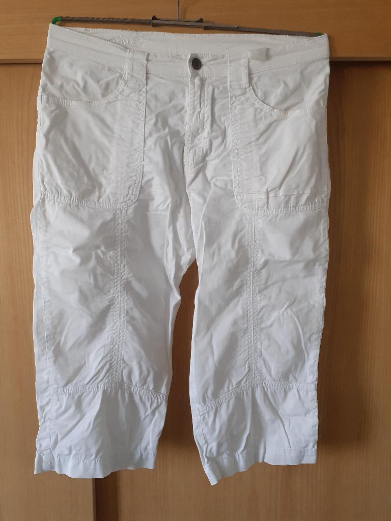 3/4 broek, wit, Maat 38/40 (M), Wit, Ophalen of Verzenden, Zo goed als nieuw