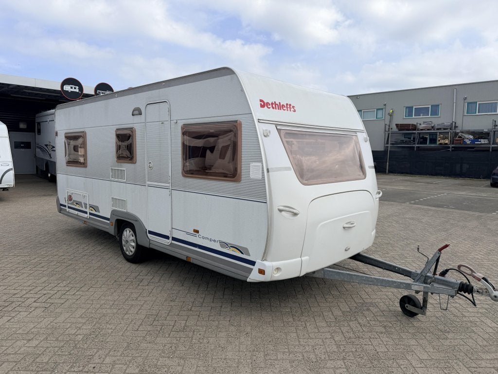 Dethleffs Camper 510 V zit+enkele bedden mover, Caravans en Kamperen, Rondzit, Bedrijf, Ringverwarming, Dethleffs