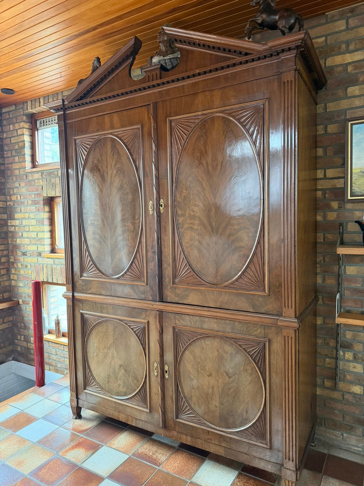Antieke kast, franse schilderskast, kabinet, Antiek en Kunst, Ophalen