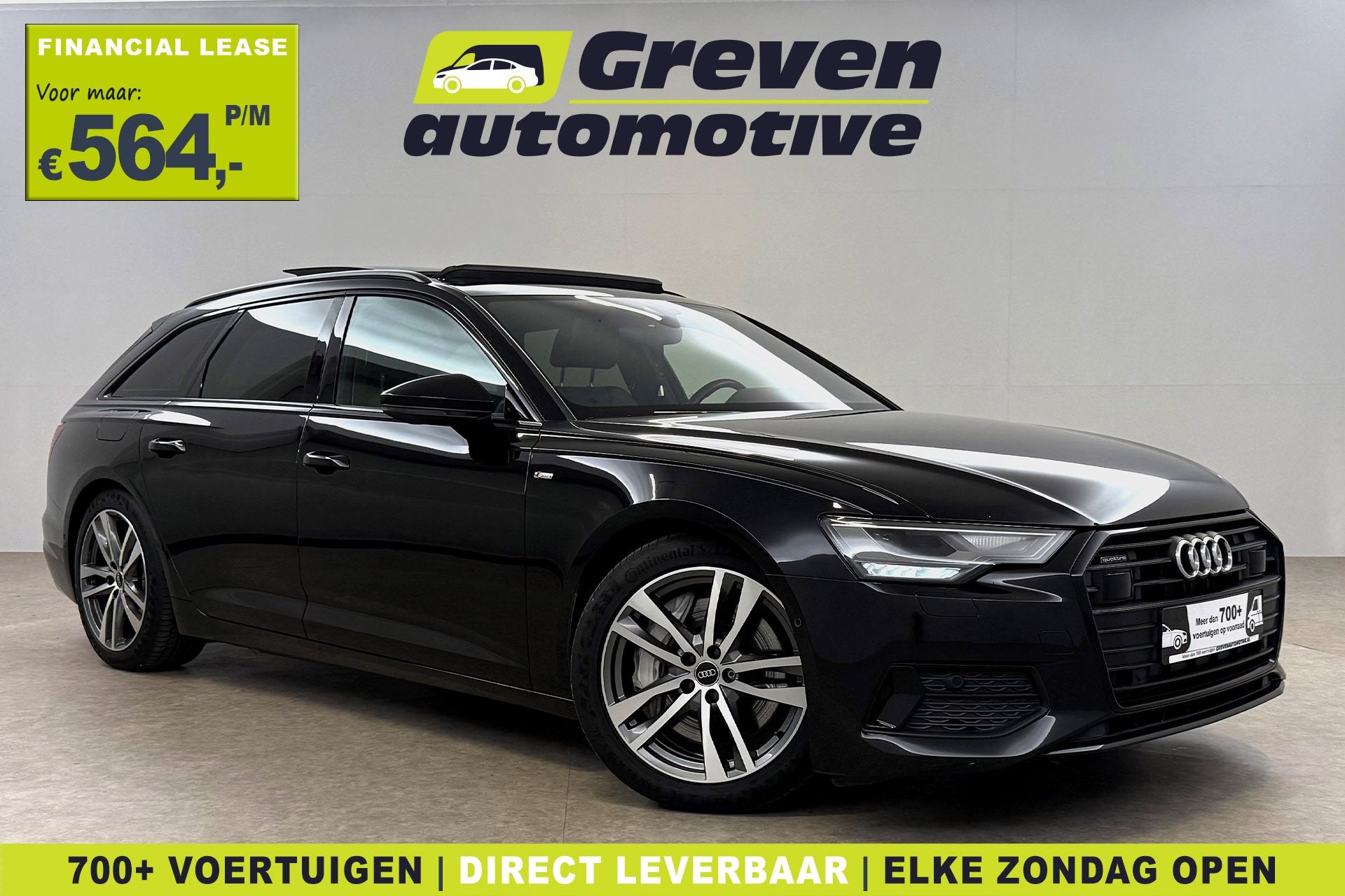 Audi A6 Avant C8 50 TFSI e Quattro S-Line | Pano | Virtual |, Auto's, Automaat, Gebruikt, 2000 kg, Zwart