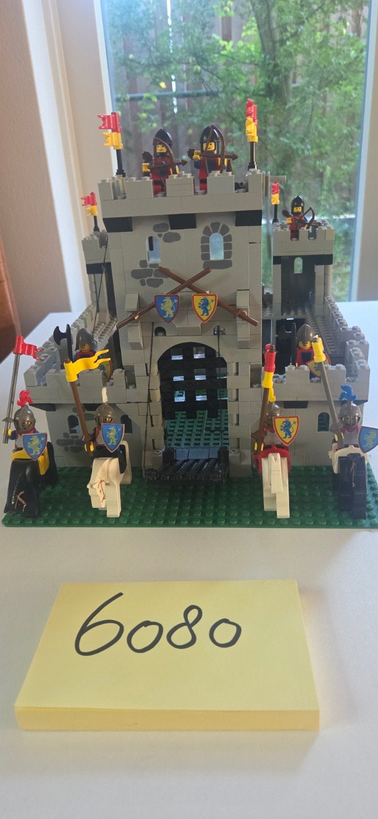 Lego Kasteel 6080 - Vintage Ridderslot met Figuren, Ophalen of Verzenden, Gebruikt, Overige merken