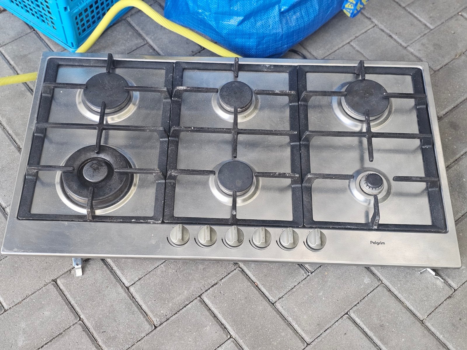 Pelgrim Gaskookplaat - 6 Pitten gratis, Witgoed en Apparatuur, Ophalen, Gebruikt, Inbouw, Gas