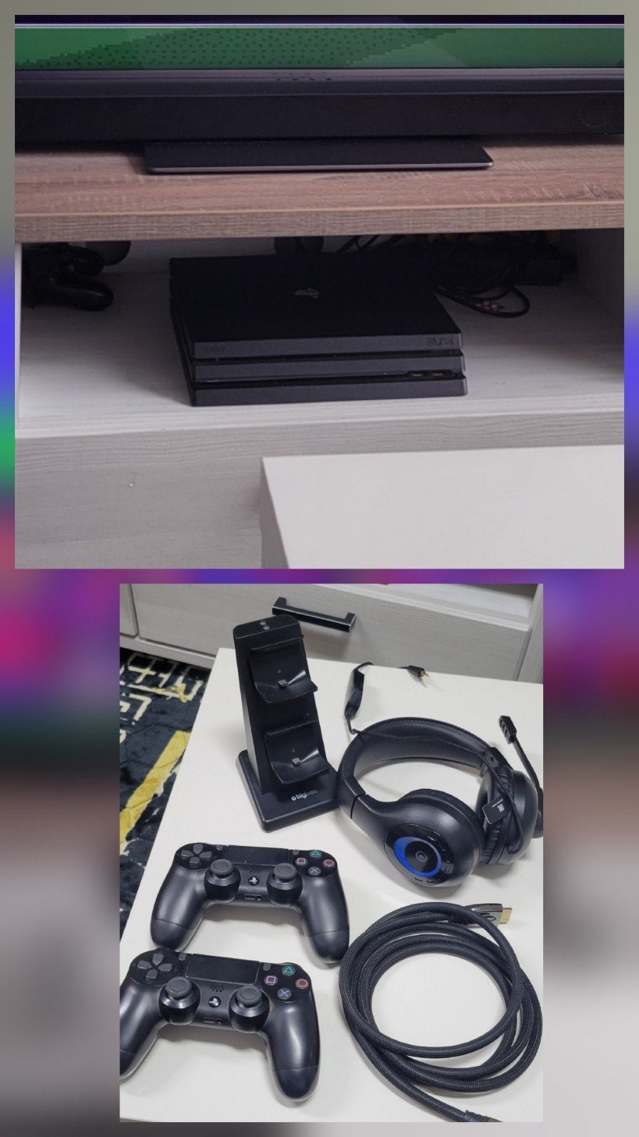 Sony PS4 Pro 1TB Model CUH- 7216B, Met 2 controllers, Ophalen of Verzenden, 1 TB, Pro