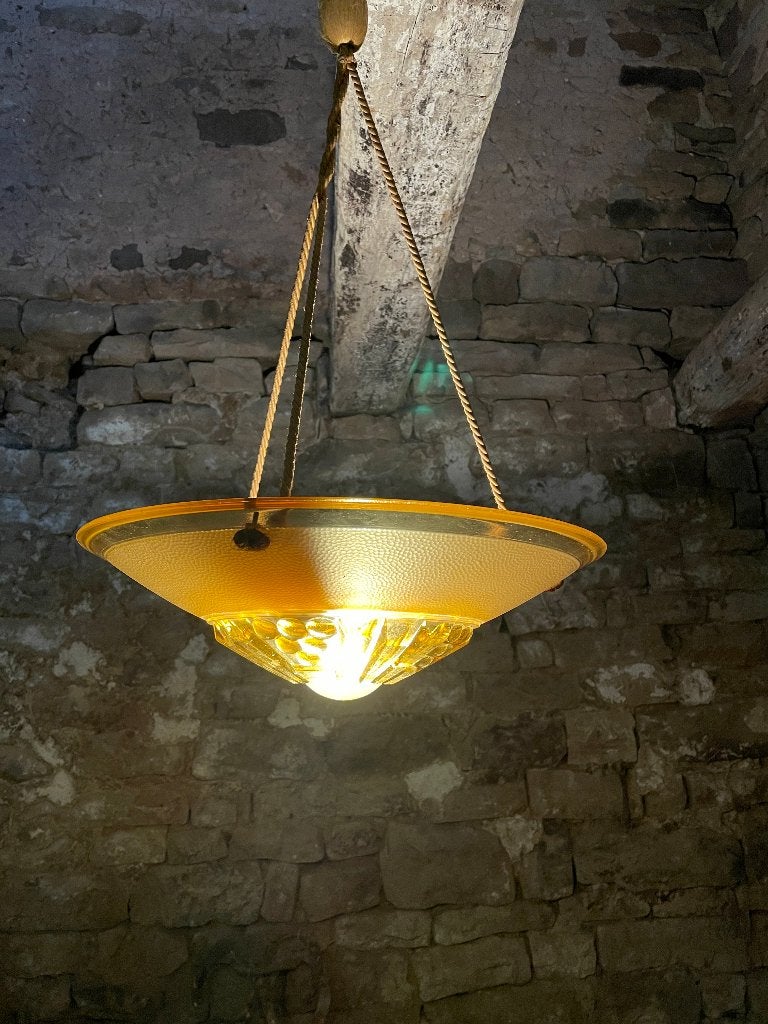 art-deco schaallamp jaren '20, Hanglamp, Overige merken, 40 cm, Nvt
