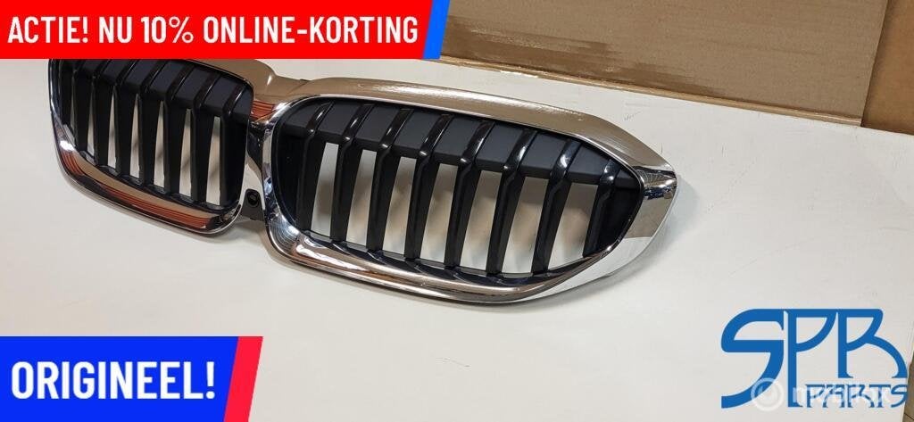 Grille BMW 3-serie G20 G21 GRILL NIEREN CHROOM CAMERA OPTIE, Gebruikt, Ophalen of Verzenden, BMW, BMW
