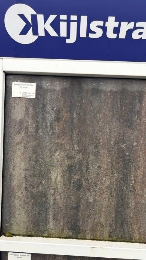 Terrastegel, Design square ocean 60x60x4, Nieuw, Ophalen of Verzenden, 10 m² of meer, Beton