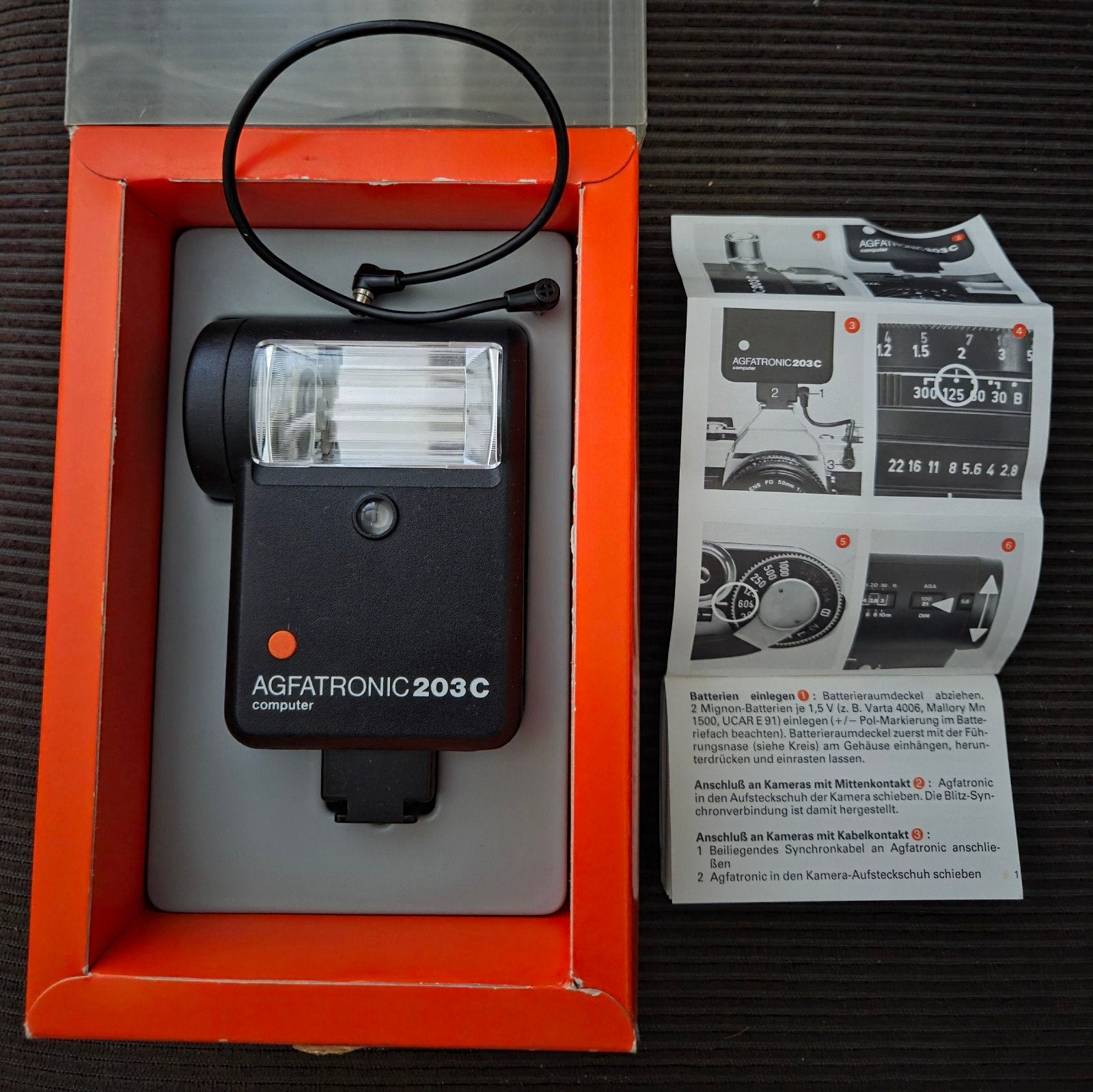 Agfatronic 203C flitser voor analoge fotografie, Voor analoge fotografie, Gebruikt, Externe flitser, Ophalen of Verzenden