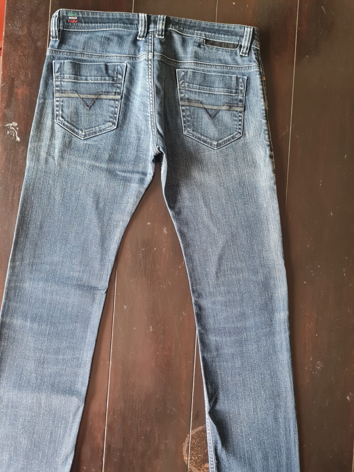 CLASSIC DIESEL SAFADO SLIM STRAIGHT STRETCH JEANS SIZE 32/32, W36 - W38 (confectie 52/54), Diesel, Blauw, Ophalen of Verzenden