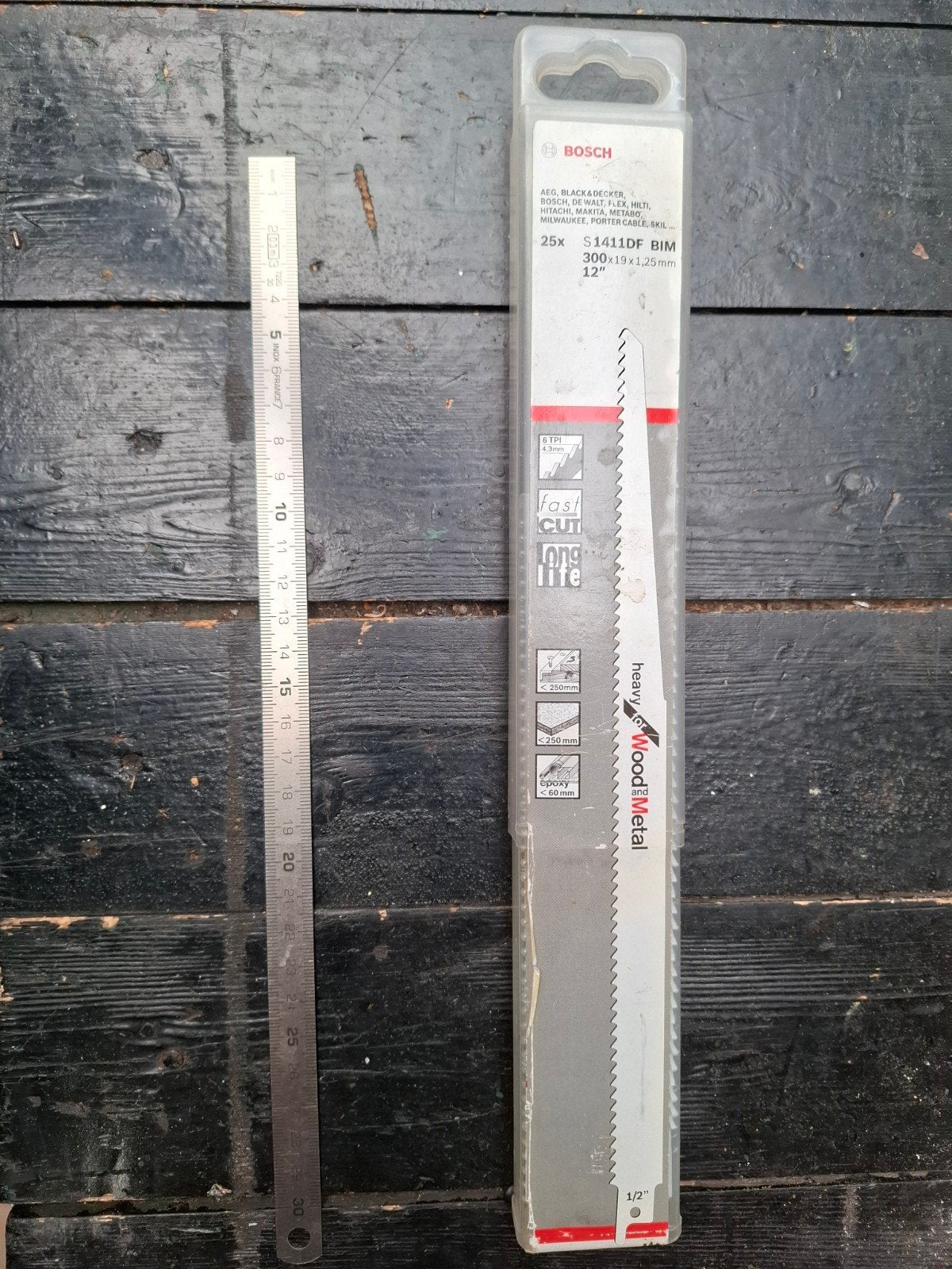 Bosch reciprozaagbladen hout en metaal 25 stuk, Minder dan 30 mm, Nieuw, Ophalen of Verzenden, Reciprozaag
