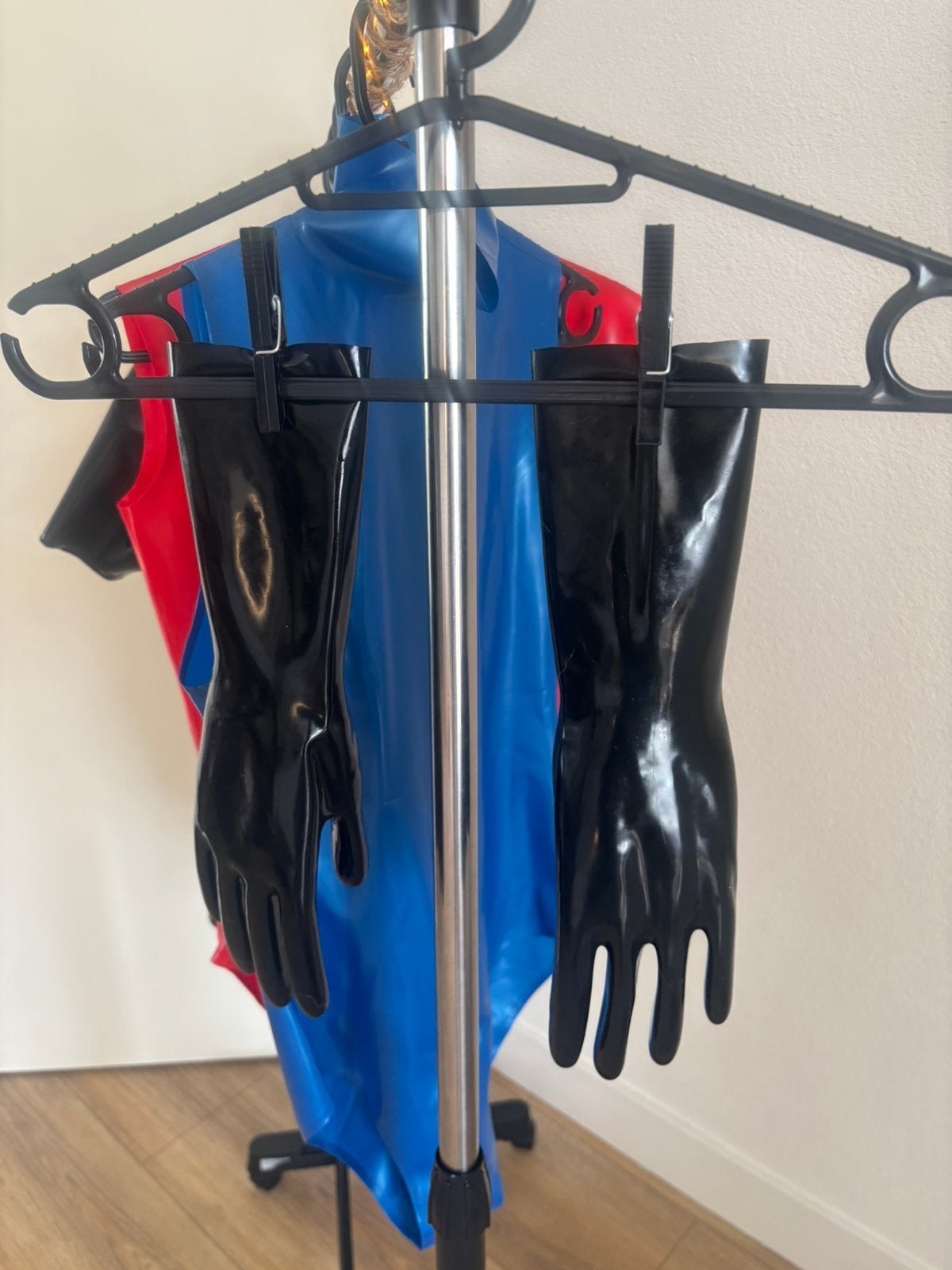 Short Gloves / Latex / Maat S / Unisex, Verzenden, Zwart, Overige typen