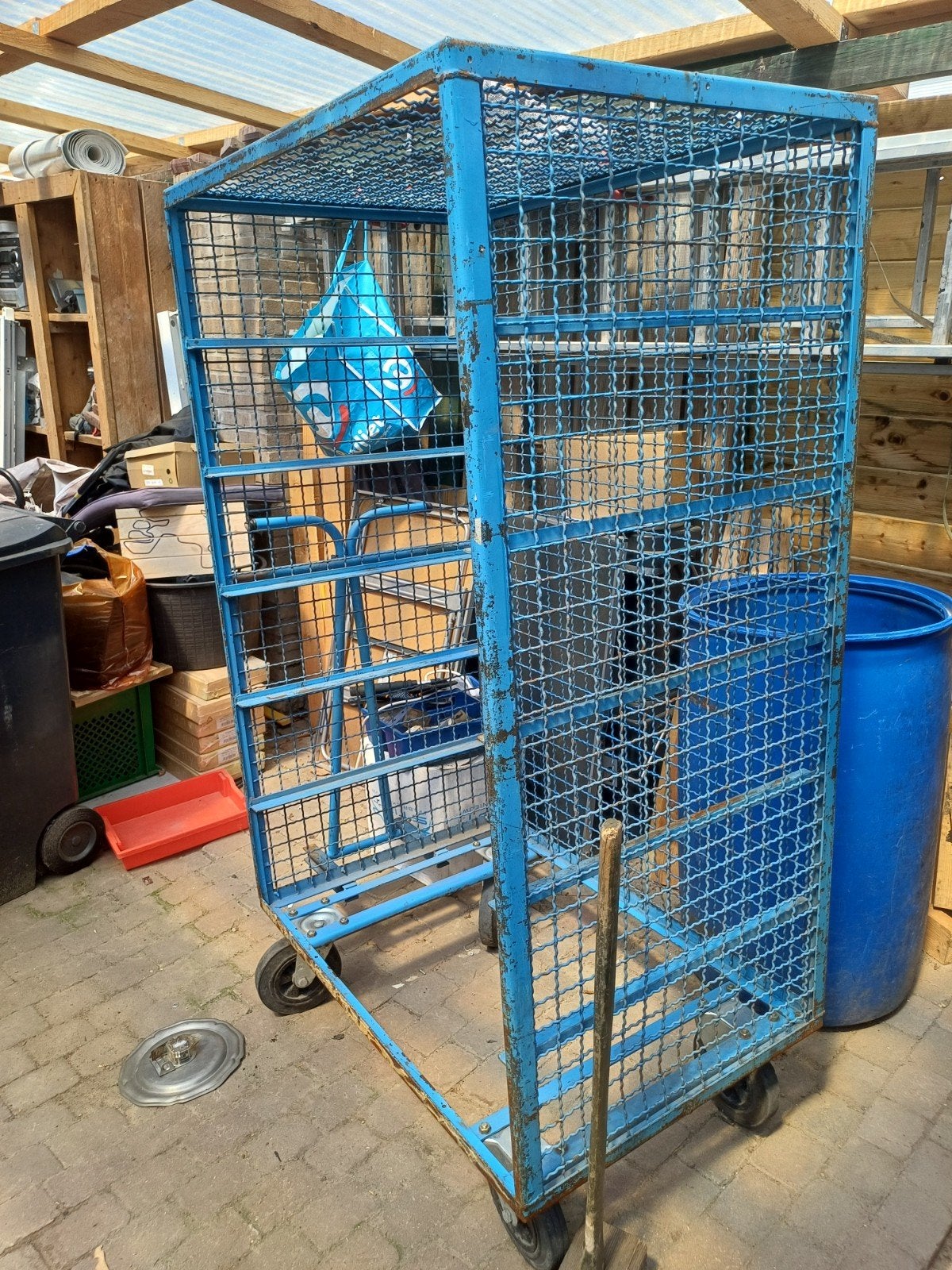 Transportkar voor tuinderij of met stevige w, 100 liter of meer, Ophalen of Verzenden, Gebruikt, Transportkar