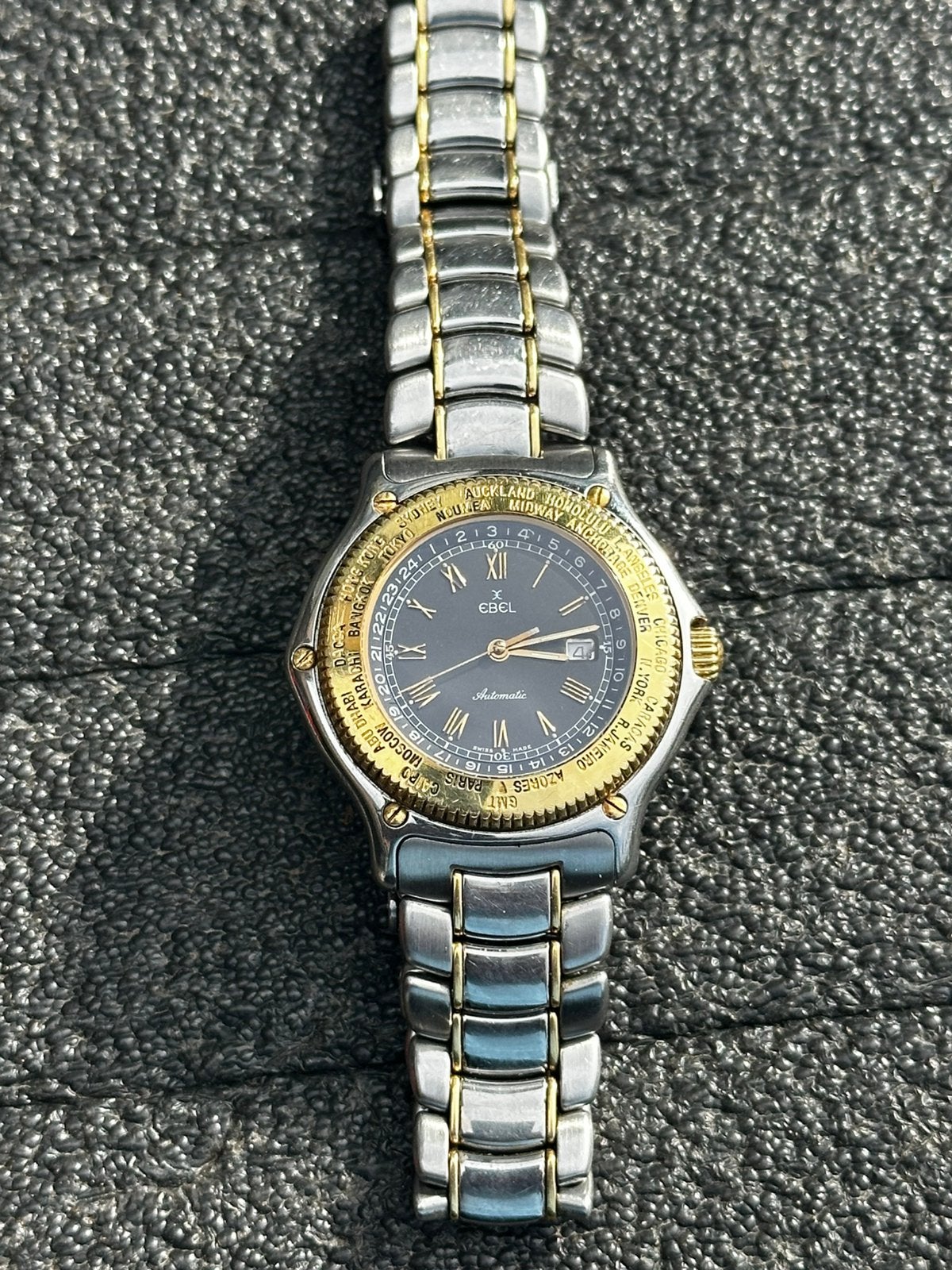 Ebel Voyager automaat 18k, Ophalen of Verzenden, Goud, Overige merken, 1960 of later