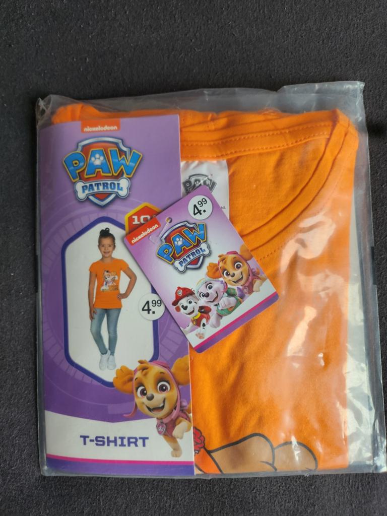 Oranje shirt Paw Patrol 104-110 NIEUW (unicorn) *, Kinderen en Baby's, Kinderkleding | Maat 104, Ophalen of Verzenden, Nieuw, Meisje