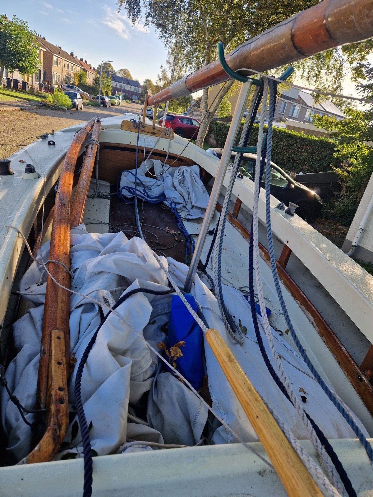Zeilboot, Valk - Klaar voor het water!, Watersport en Boten, Ophalen, Gebruikt, Polyester, Inclusief zeilen