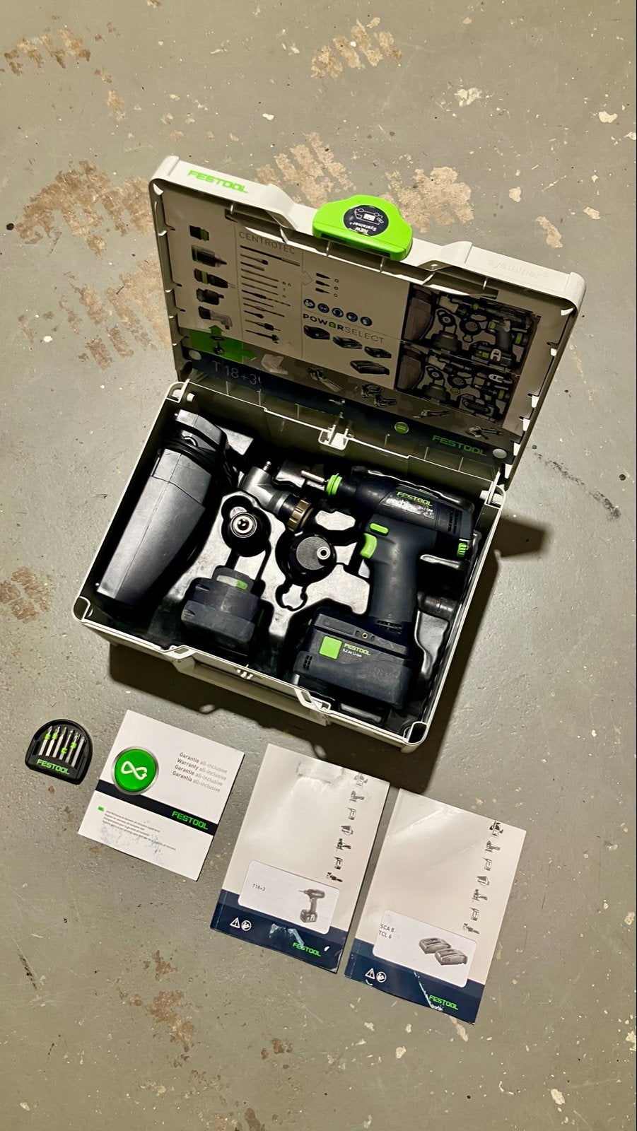Festool T 18+3 Li 5,2-Set Accuboormachine, Variabele snelheid, Ophalen of Verzenden, Boor- en Schroefmachine, Gebruikt