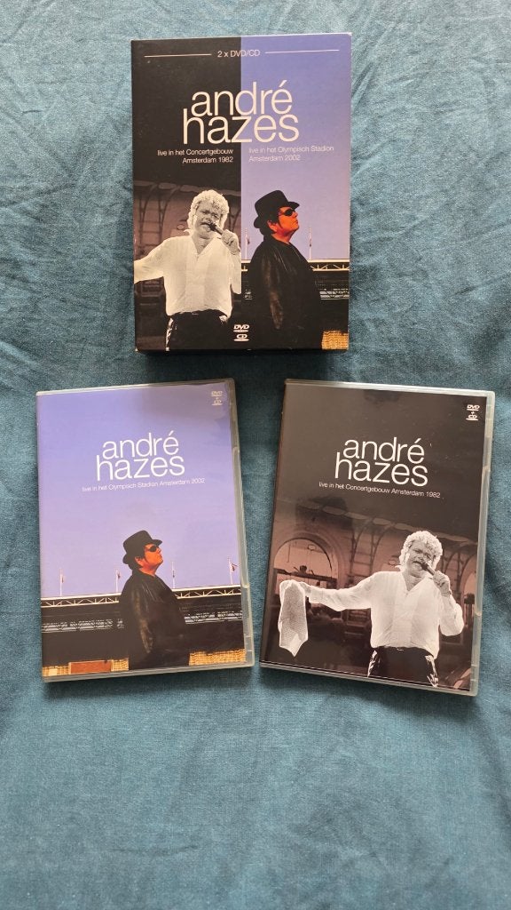 Andre Hazes - Live Box 1982 & 2002📀2xDvd + 2xCd📀Als Nieuw, Ophalen, Alle leeftijden, Nederlands, Nederlands