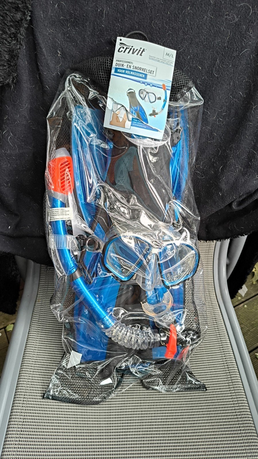 Ongebruikte Duik- en Snorkelset M/L voor Volwassenen, Watersport en Boten, Ophalen of Verzenden, Nieuw, Duikbril of Snorkel
