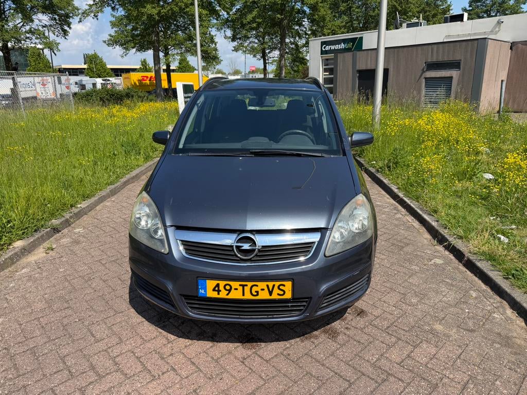 Opel Zafira 1.8 2006 Grijs 7 Pers Nw Apk Airco Cruise Nap, Auto's, Opel, Bedrijf, Zafira, Benzine, C, MPV, Handgeschakeld, Origineel Nederlands
