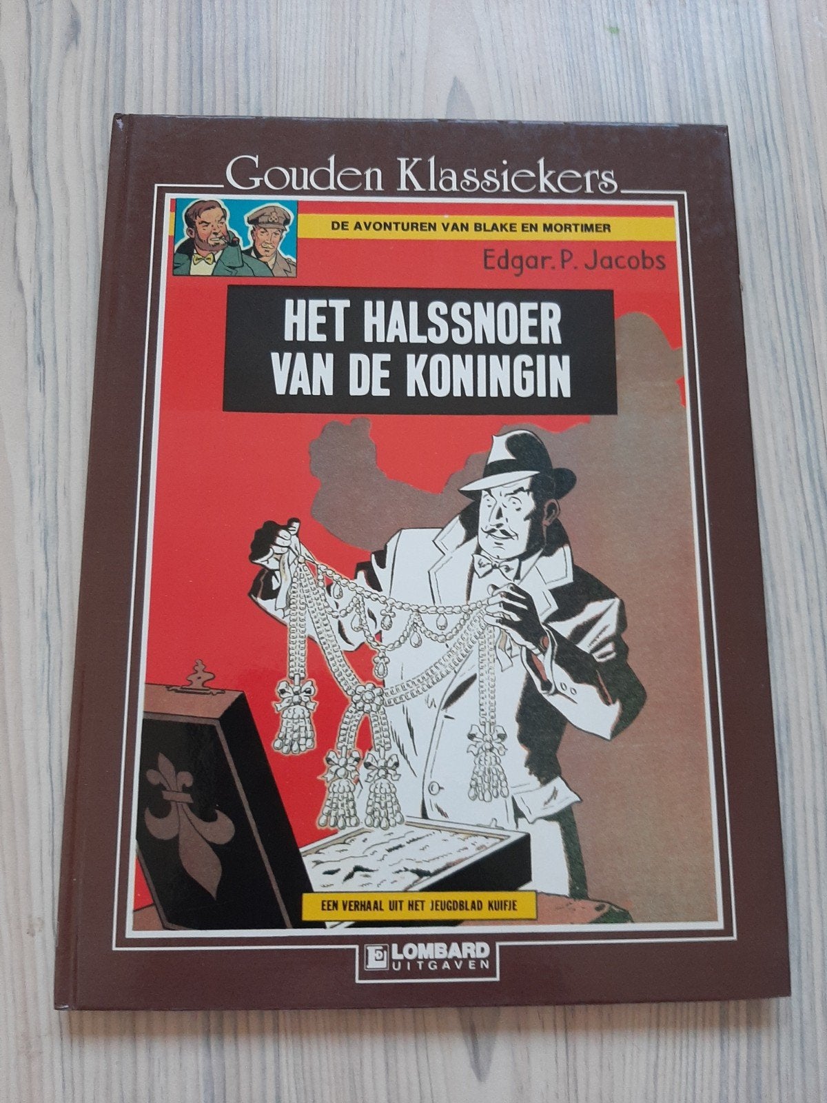 Gouden Klassiekers: Het Halssnoer van de Konigin (Hardcover), Eén stripboek, Ophalen of Verzenden, Zo goed als nieuw, Edgar P. Jacobs