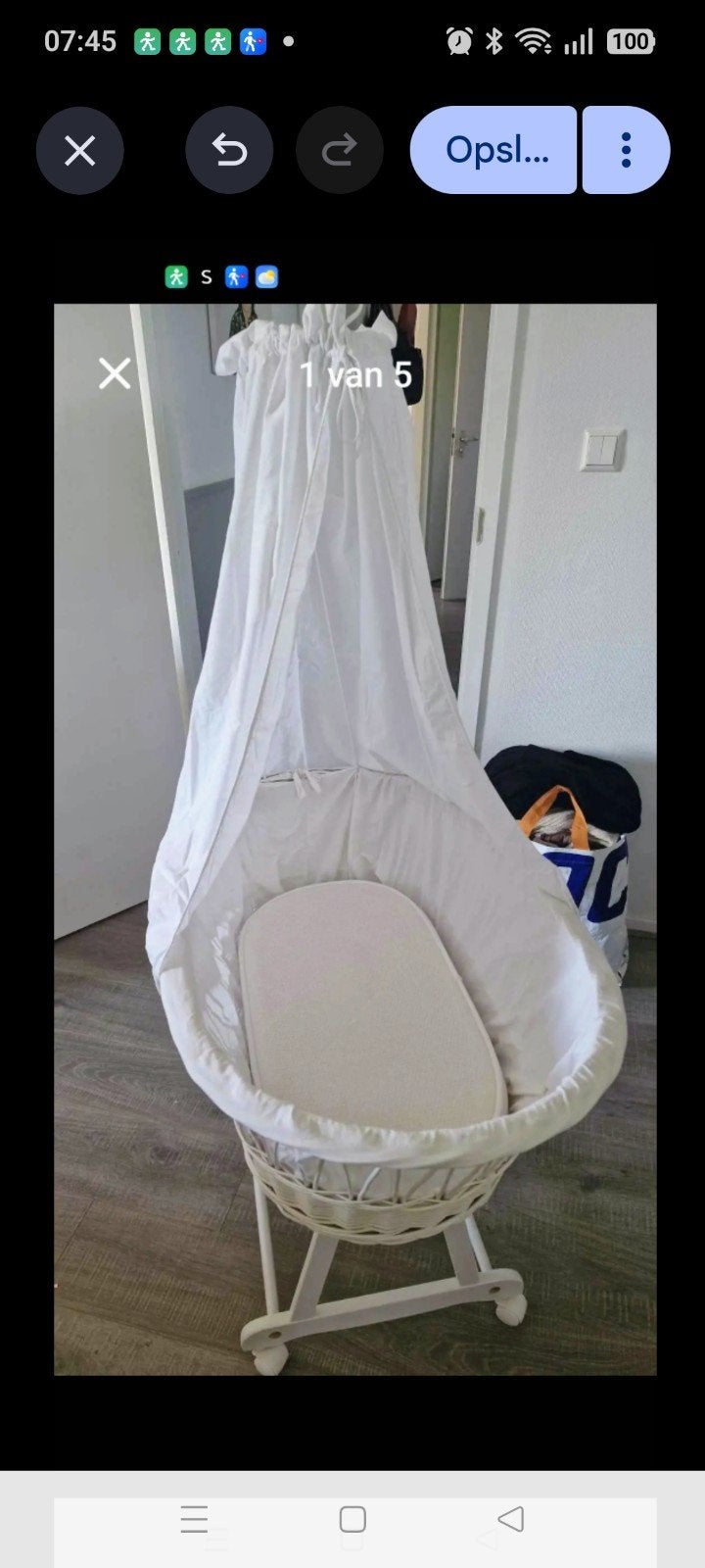 baby wiegje zo goed als nieuw, Kinderen en Baby's, Babywiegjes en Ledikanten, Ophalen, Zo goed als nieuw, Wieg