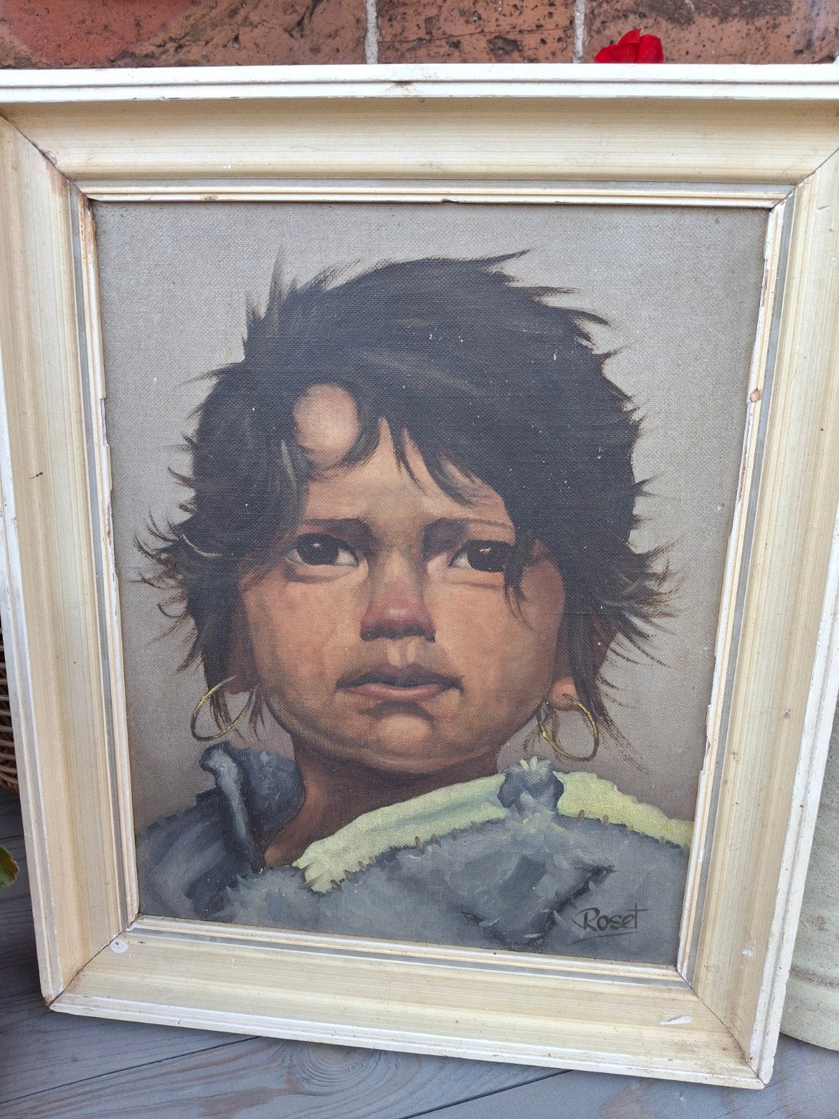 Prachtig olieverf schilderijtje van een zigeuner, Antiek en Kunst, Ophalen of Verzenden