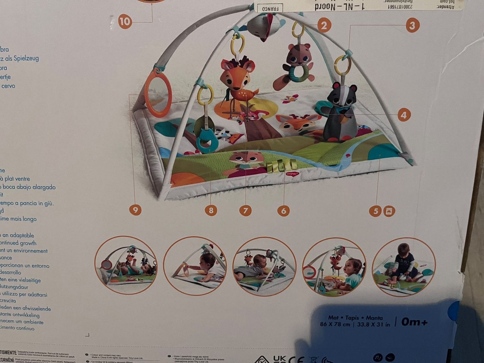 Tiny Love Speelkleed, Ophalen, Zo goed als nieuw, Speelkleed, Met geluid