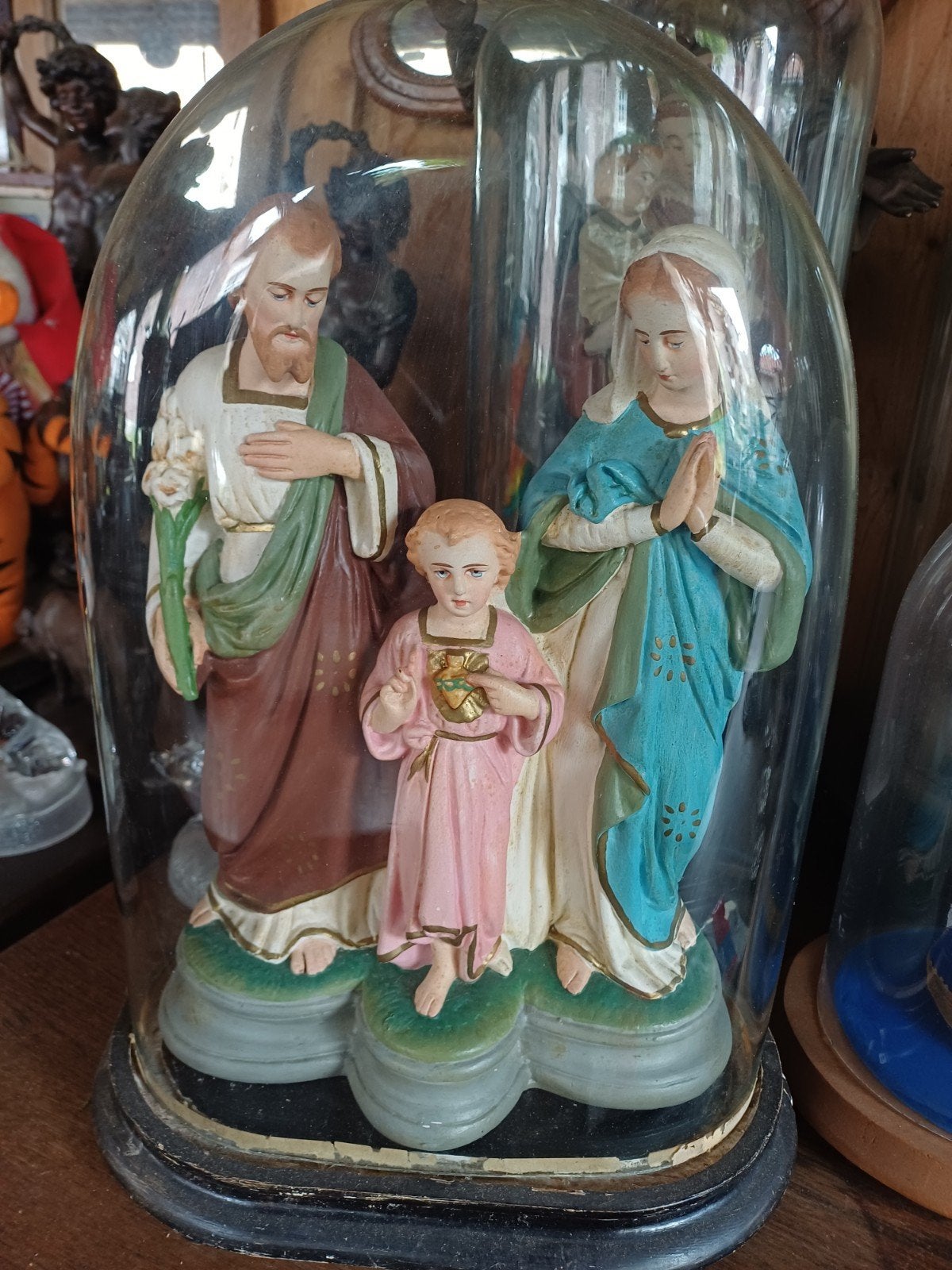 Antieke ovale stolp met beeld, Antiek en Kunst, Ophalen