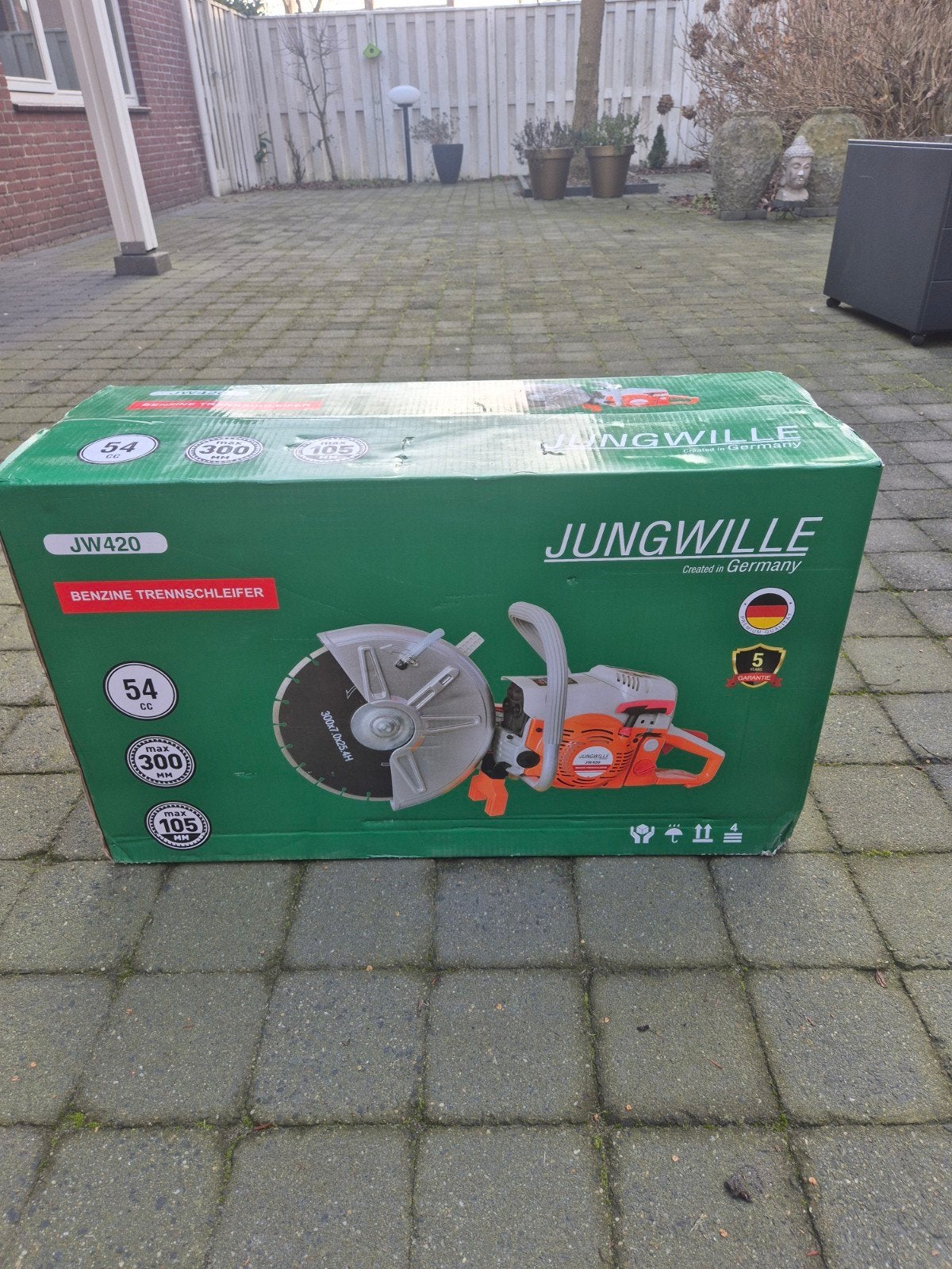 Jungwille Benzine bandenzaag JW420 - Nieuw in doos, Ophalen of Verzenden, Nieuw