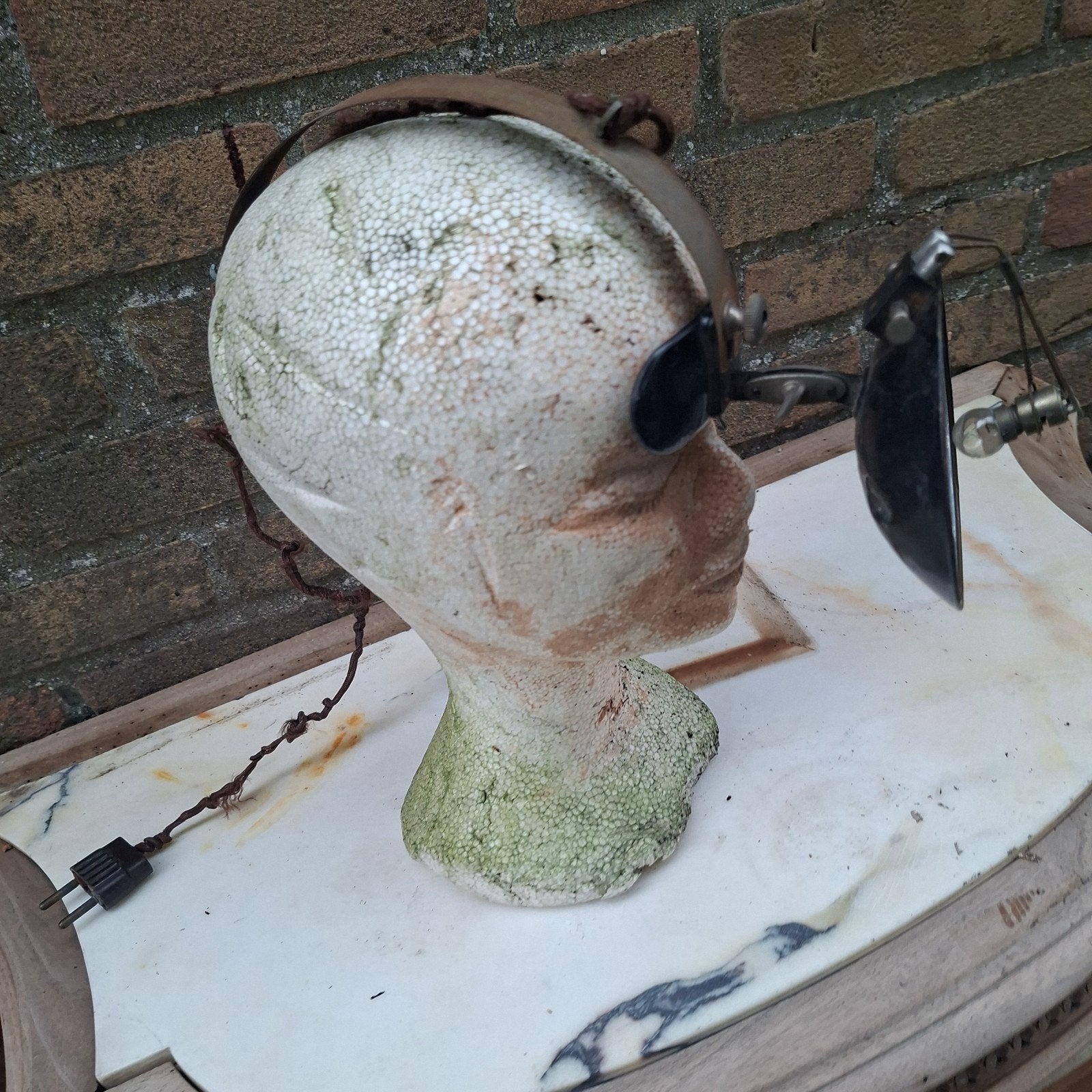 Antieke dokters hoofdlamp - ruim 100 jaar oud, Ophalen of Verzenden