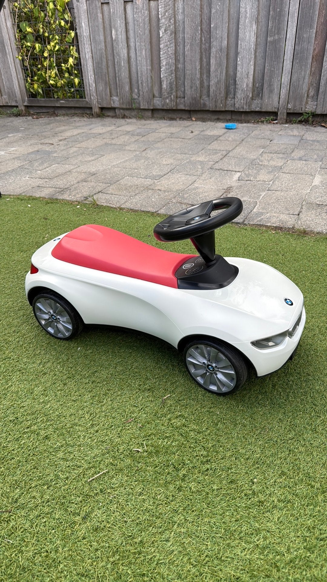 BMW Baby Racer Loopauto Wit/Rood, Ophalen, Zo goed als nieuw