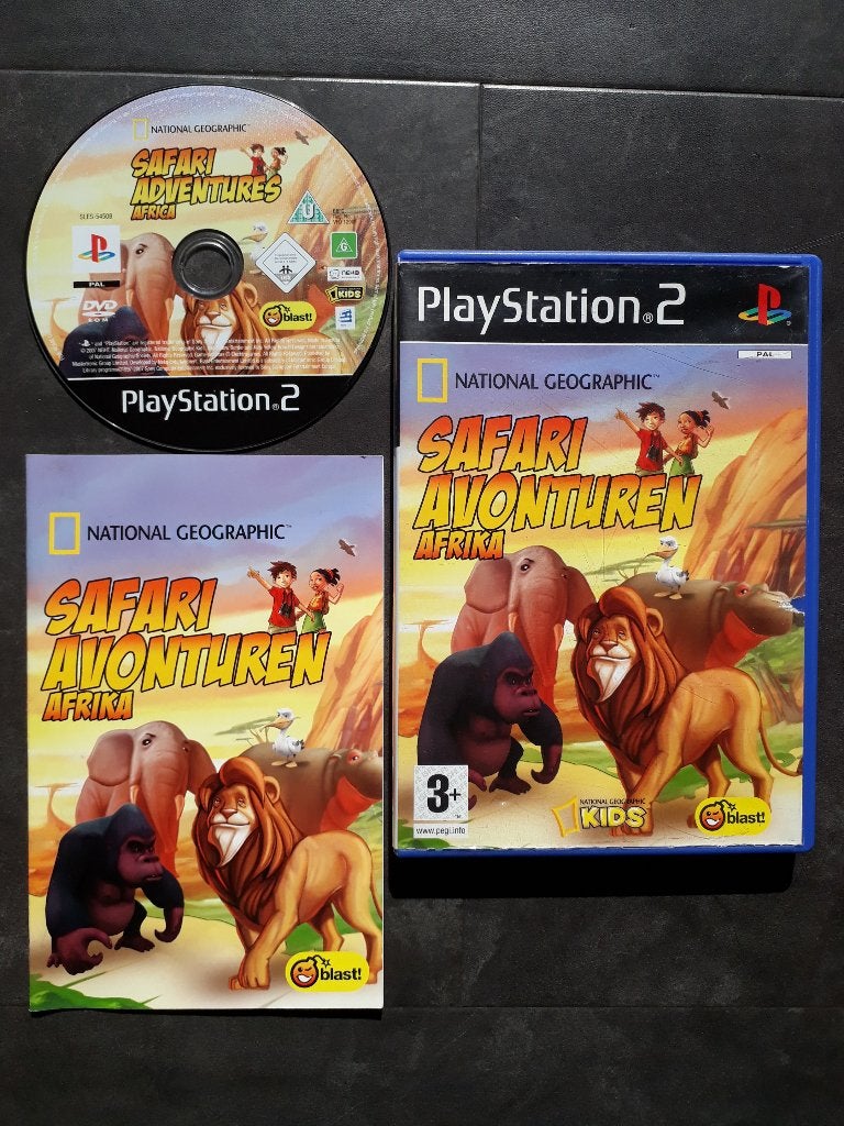 PS2 - National Geographic Safari Avonturen Afrika, Avontuur en Actie, 1 speler, Ophalen of Verzenden, Zo goed als nieuw