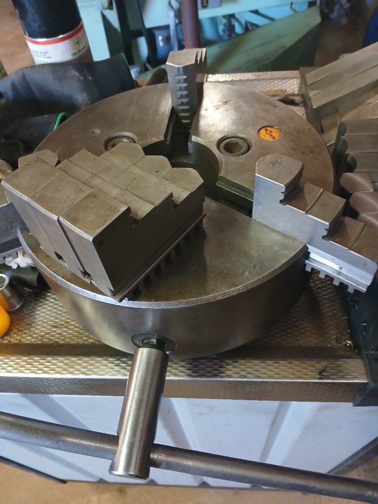 ROHM drieklauwplaat 250mm camlock 106mm met reserve bekken, Doe-het-zelf en Verbouw, Draaibanken, Duitsland, Ophalen of Verzenden