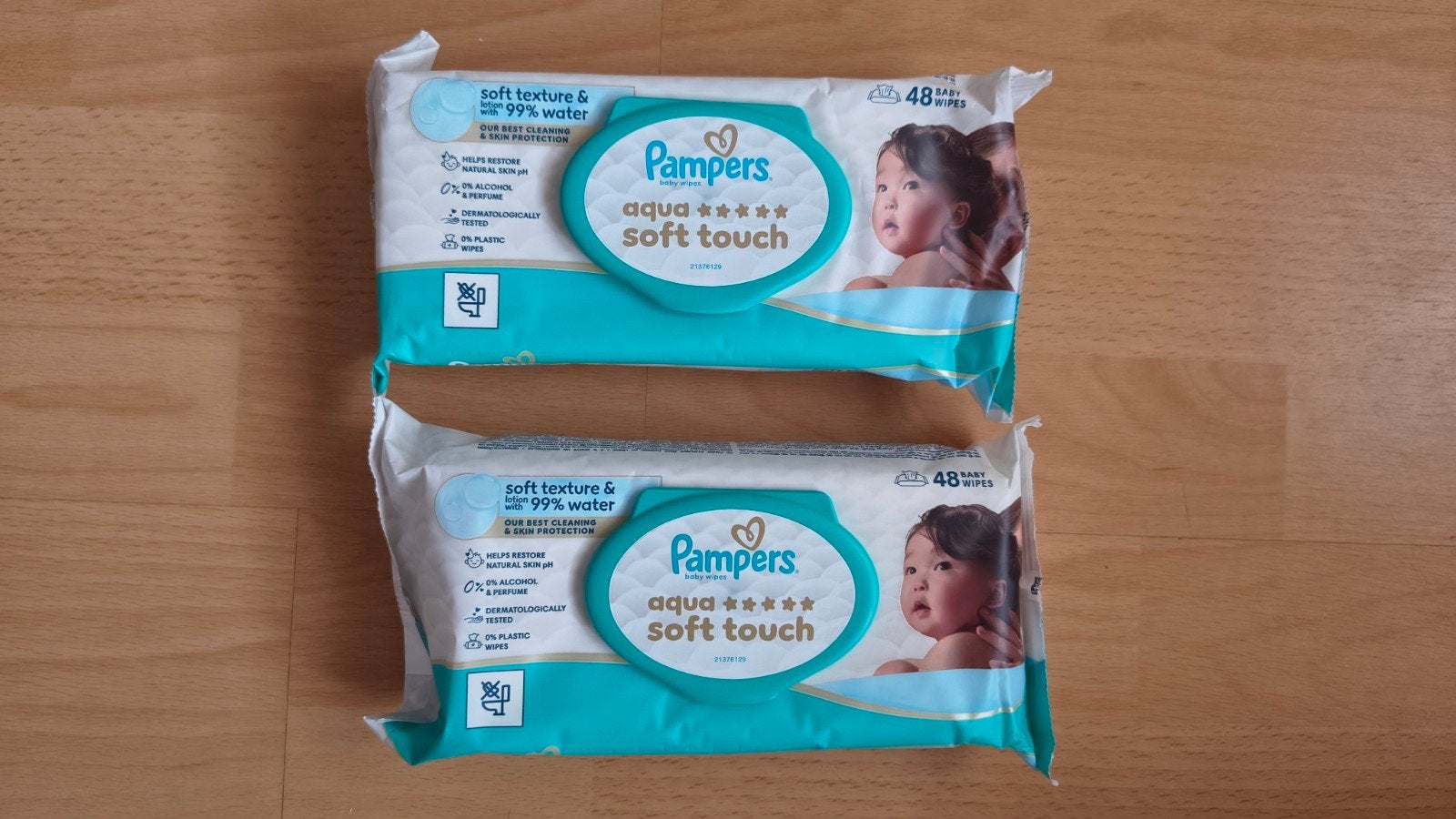 Pampers Aqua soft touch billendoekjes - 2 pakken, Ophalen of Verzenden, Nieuw
