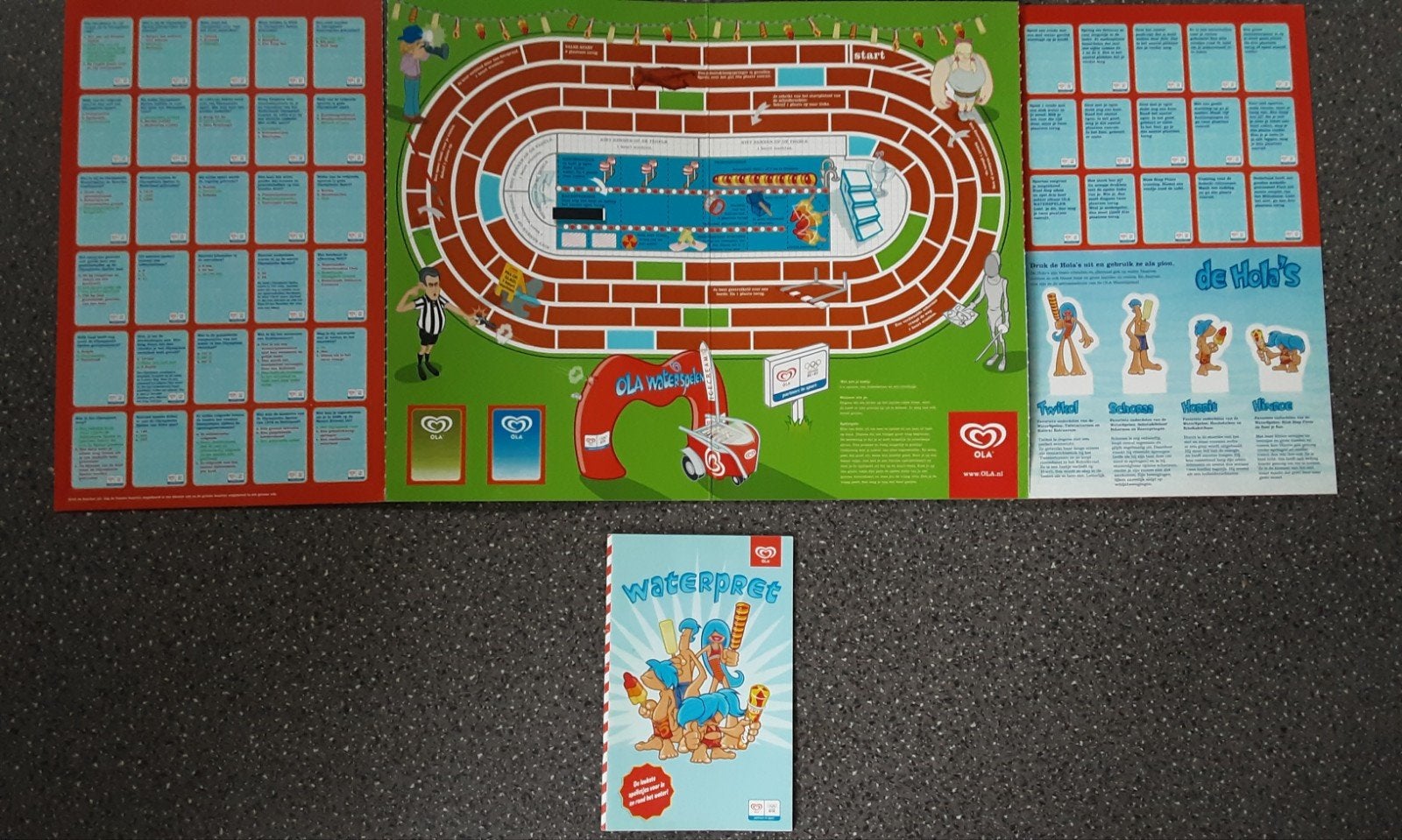 Ola Waterpret Spelbord en spelletjesboek, in en rond water., Verzamelen, Ophalen of Verzenden, Zo goed als nieuw, Overige typen