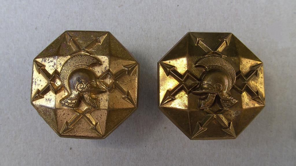 set emblemen Verbindingsdienst, Ophalen of Verzenden, Landmacht, Nederland, Embleem of Badge