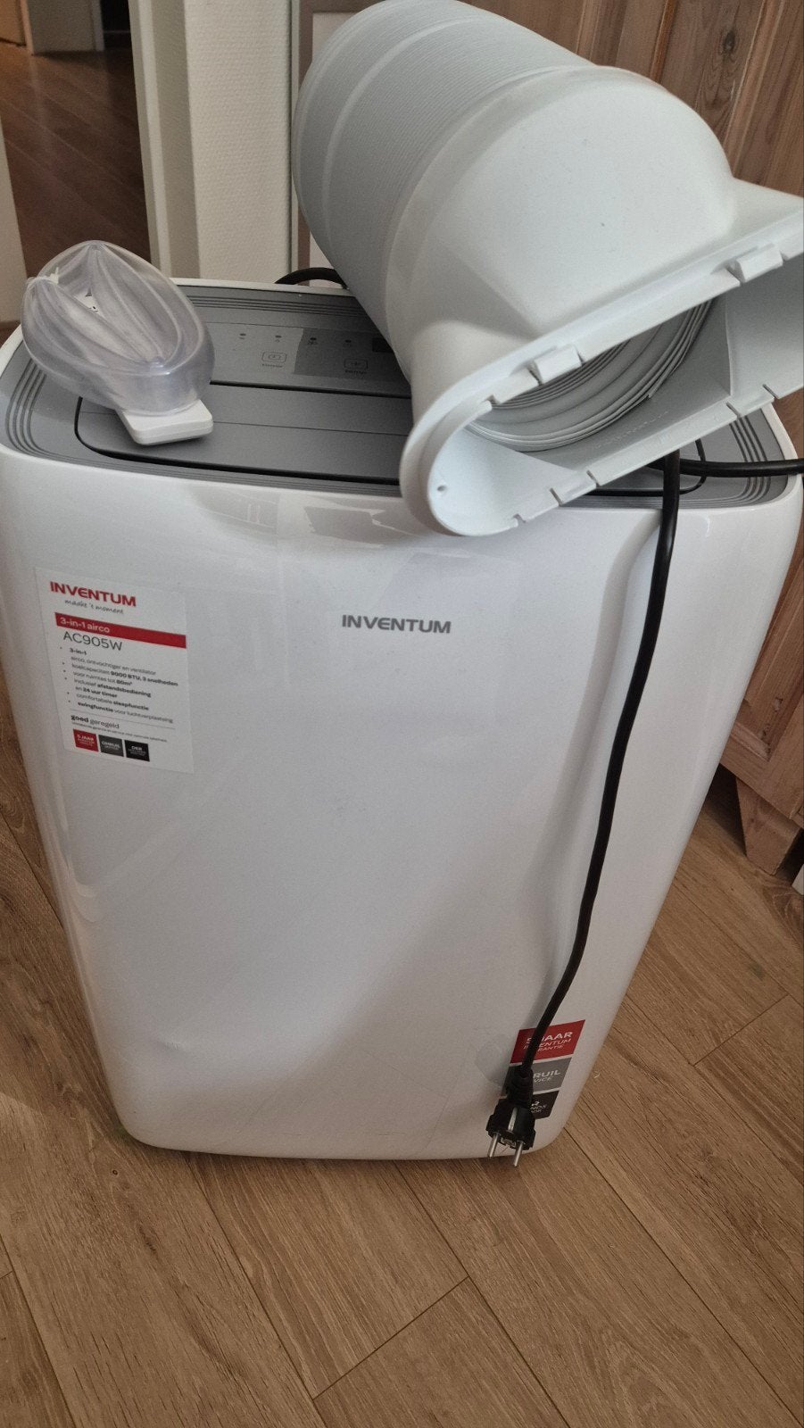Mobiele airco Inventum AC905W, Ophalen, Timer, 3 snelheden of meer, Zo goed als nieuw