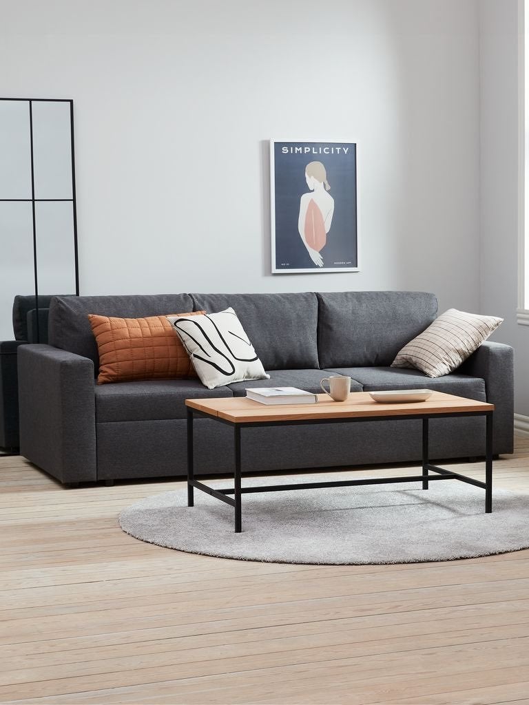 Like New! Jysk Sofa Bed/Slaapbank MARSLEV - 3 Months Old, Ophalen, 90 cm, Tweepersoons, Zo goed als nieuw
