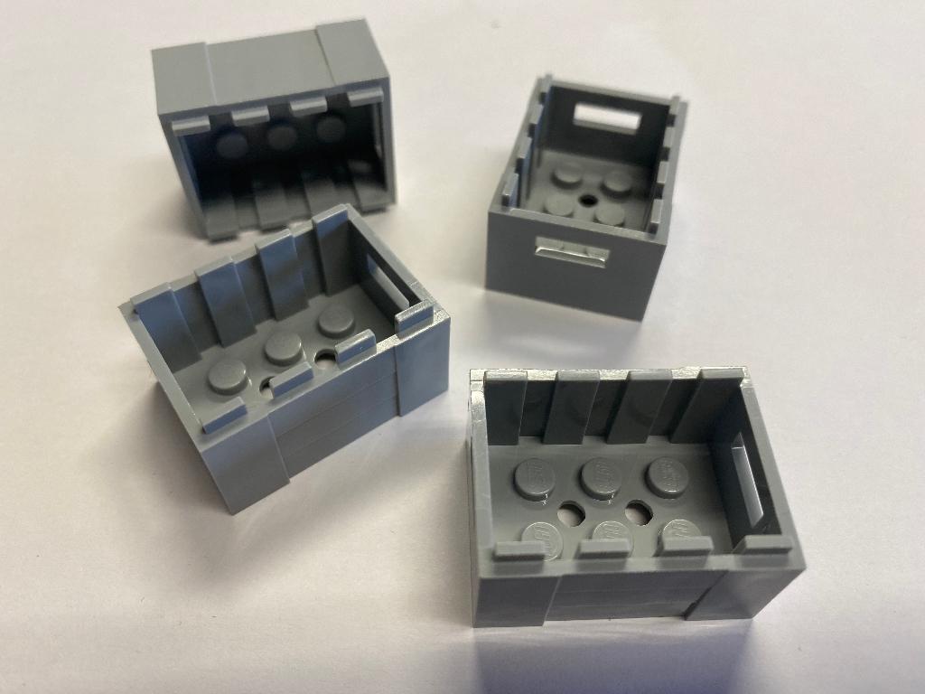 Partij Lego 4x nieuwe kratten in diverse kleuren, Overige thema's, Lego, Nieuw, Ophalen of Verzenden