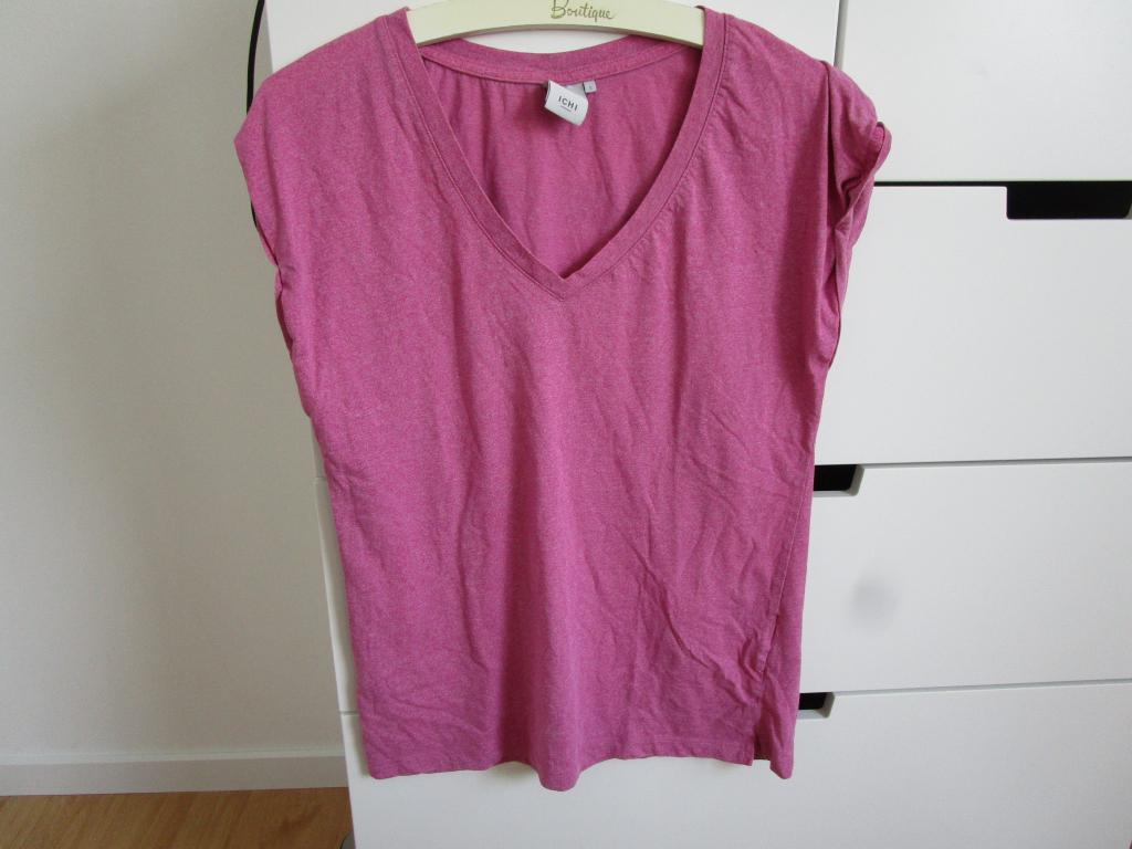 Ichi - roze shirt maat S, Kleding | Dames, T-shirts, Zo goed als nieuw, Maat 36 (S), Roze, Korte mouw, Ophalen of Verzenden