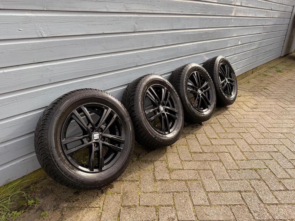 Originele Seat Winterset 185/65R15 met Winterbanden, Auto-onderdelen, Ophalen, Gebruikt, 15 inch, Banden en Velgen