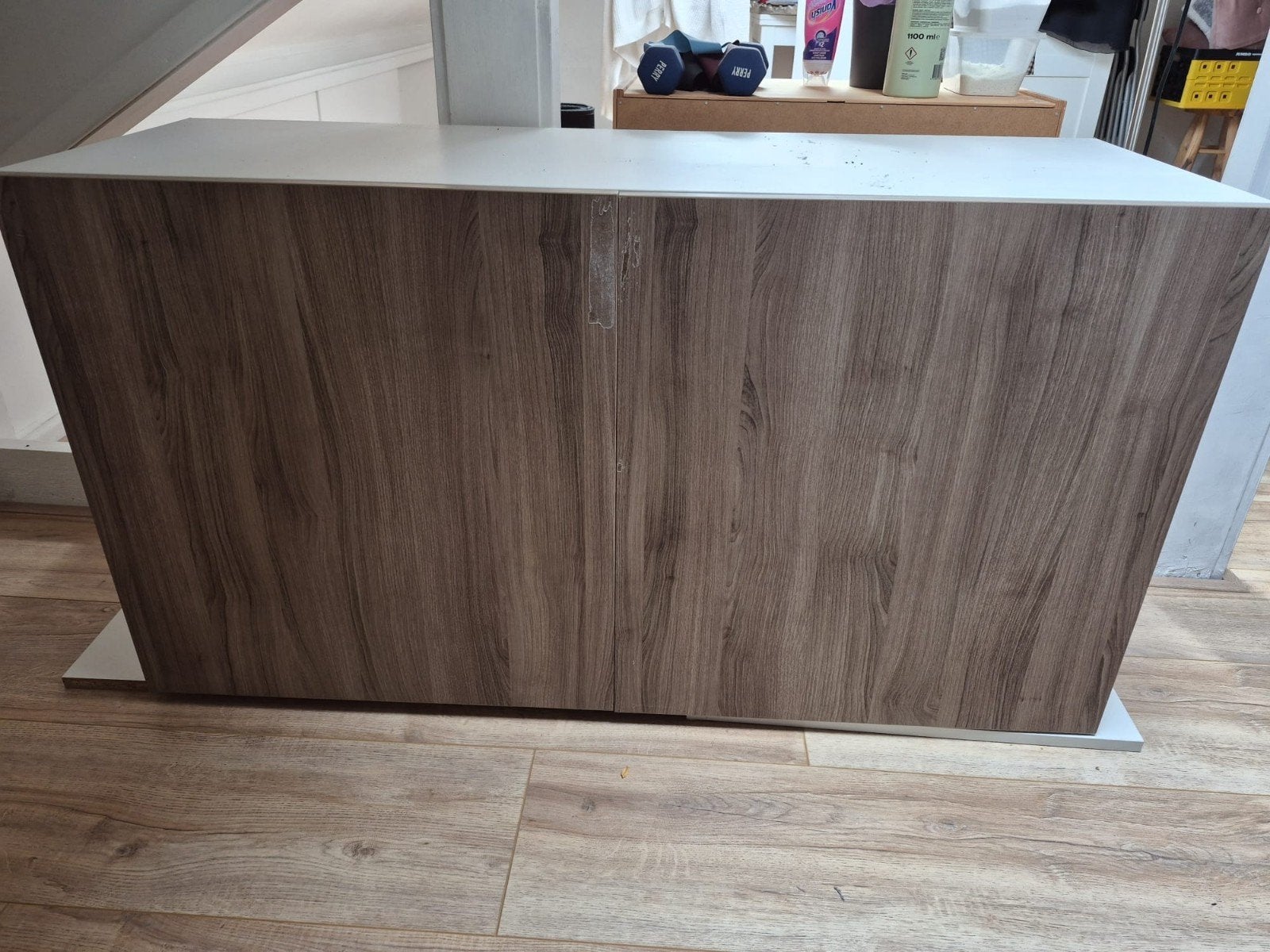 gratis hangkast met houten deuren, Ophalen, Gebruikt