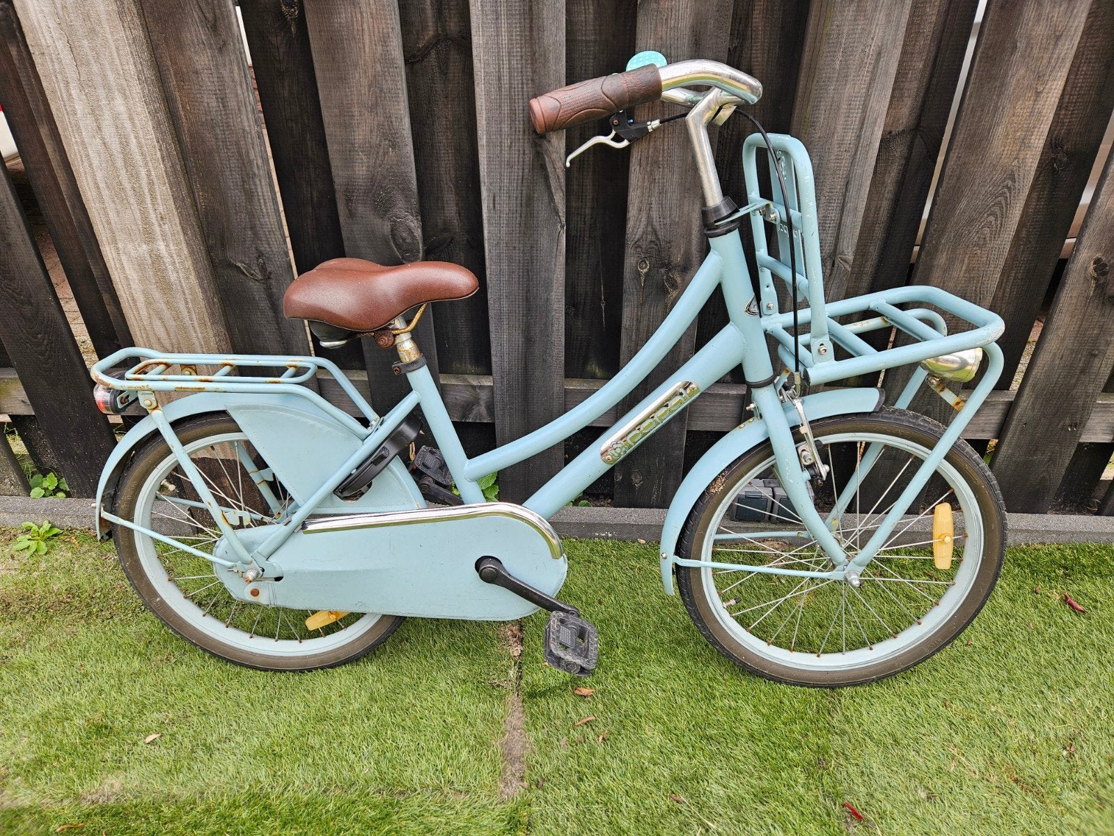 Popal Daily Dutch Basic 20 inch kinderfiets - Lichtblauw, Fietsen en Brommers, Gebruikt, Ophalen of Verzenden, Popal, Terugtraprem
